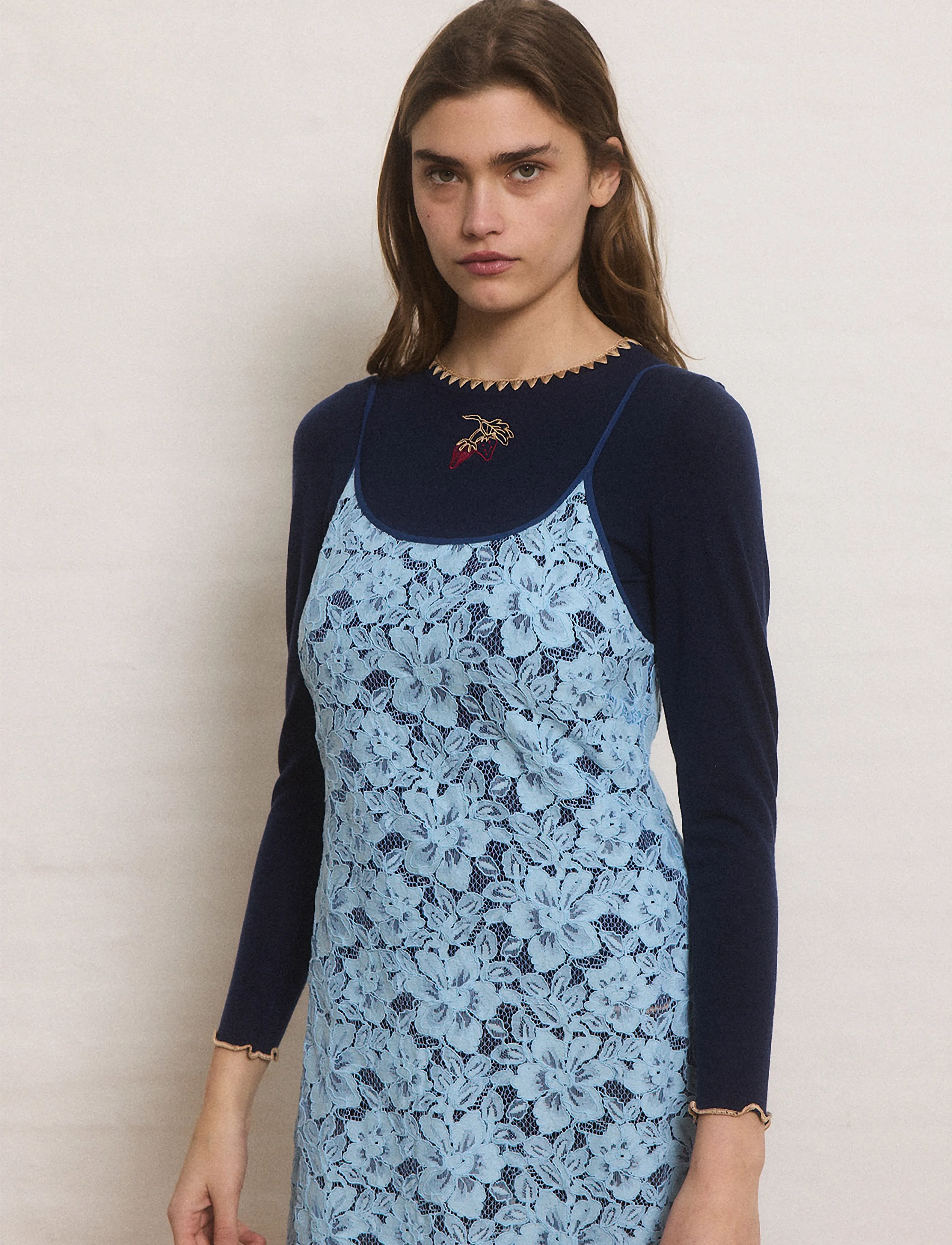Helmstedt - Kaisa Dress - pitskleidid - dusty blue - 4