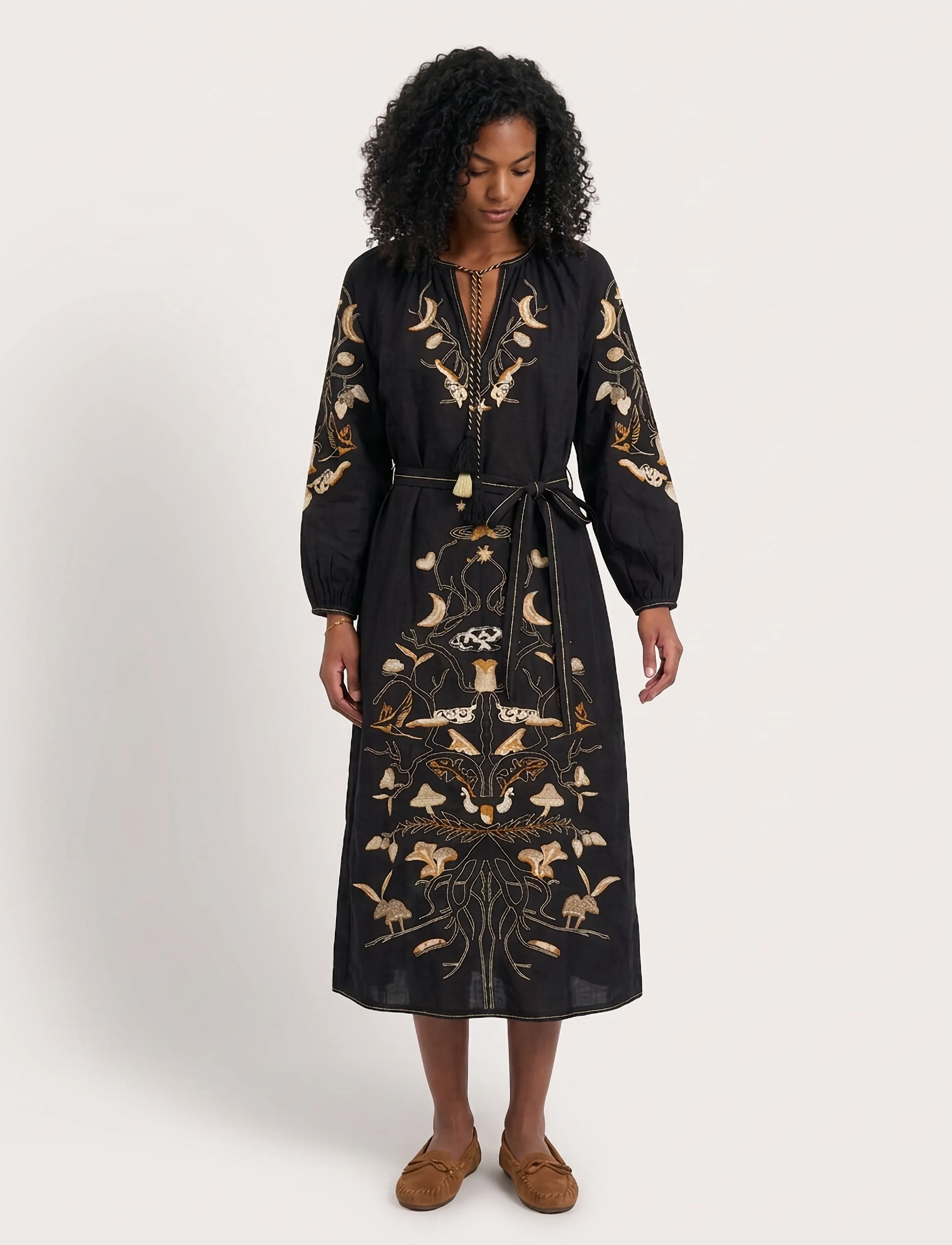Helmstedt Monica Dress - Midikleidid - BLACK BEAUTY / black