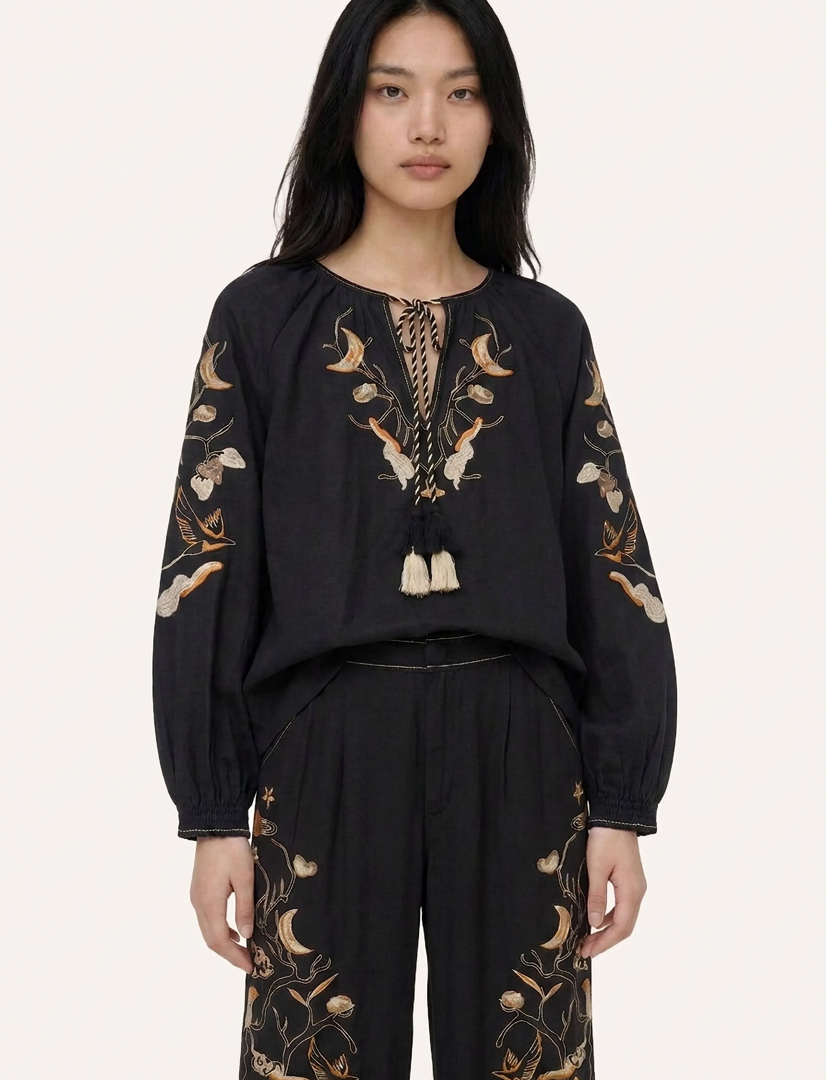 Helmstedt Eline Blouse - Blusar - BLACK BEAUTY / black