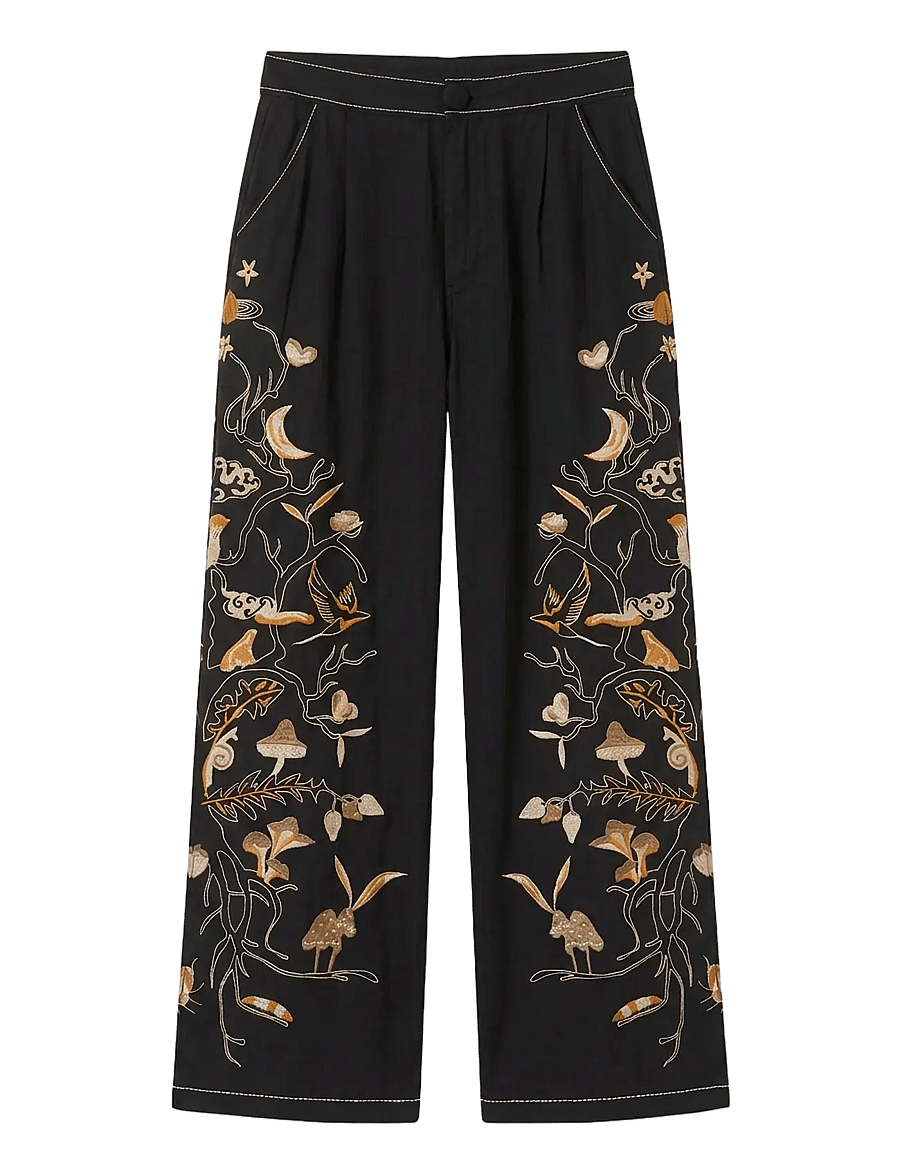 Helmstedt - Maya Pants - bukser med lige ben - black beauty - 1