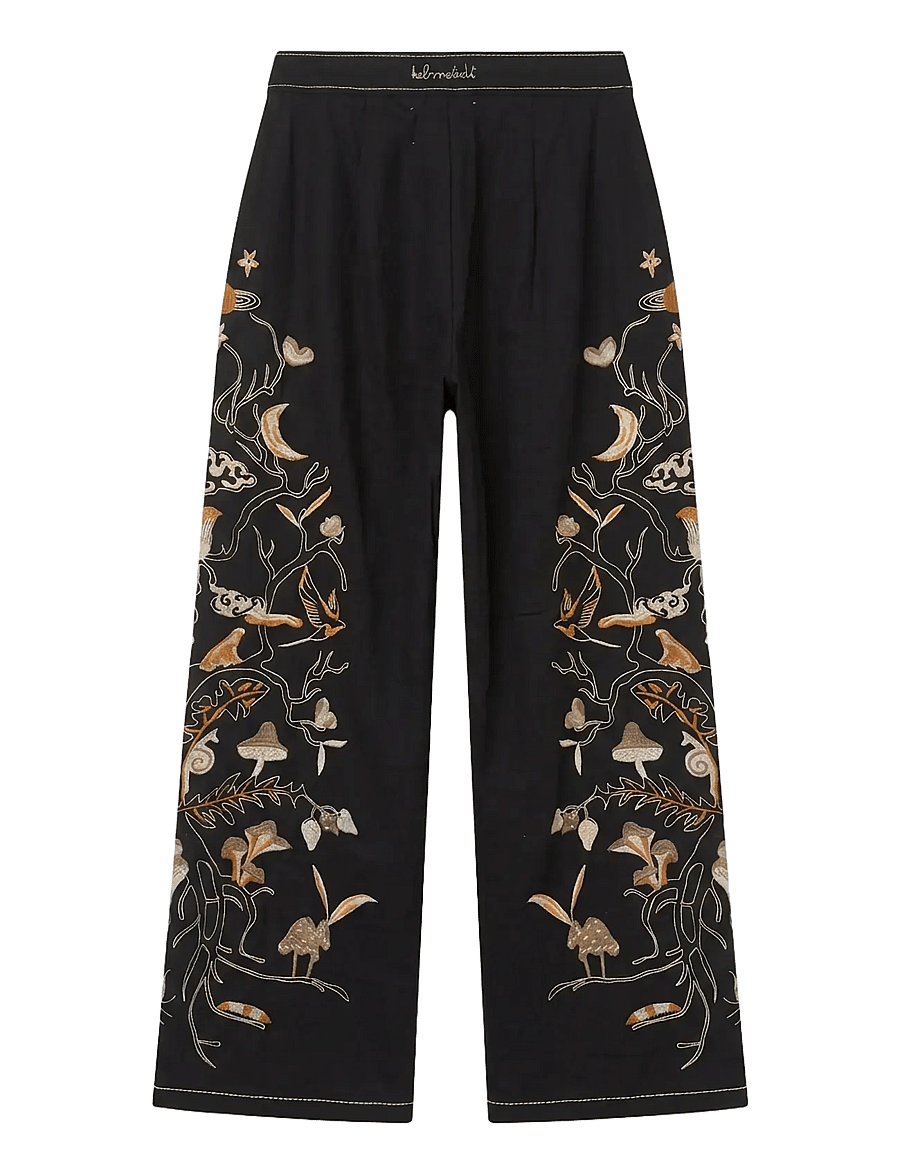 Helmstedt - Maya Pants - bukser med lige ben - black beauty - 2