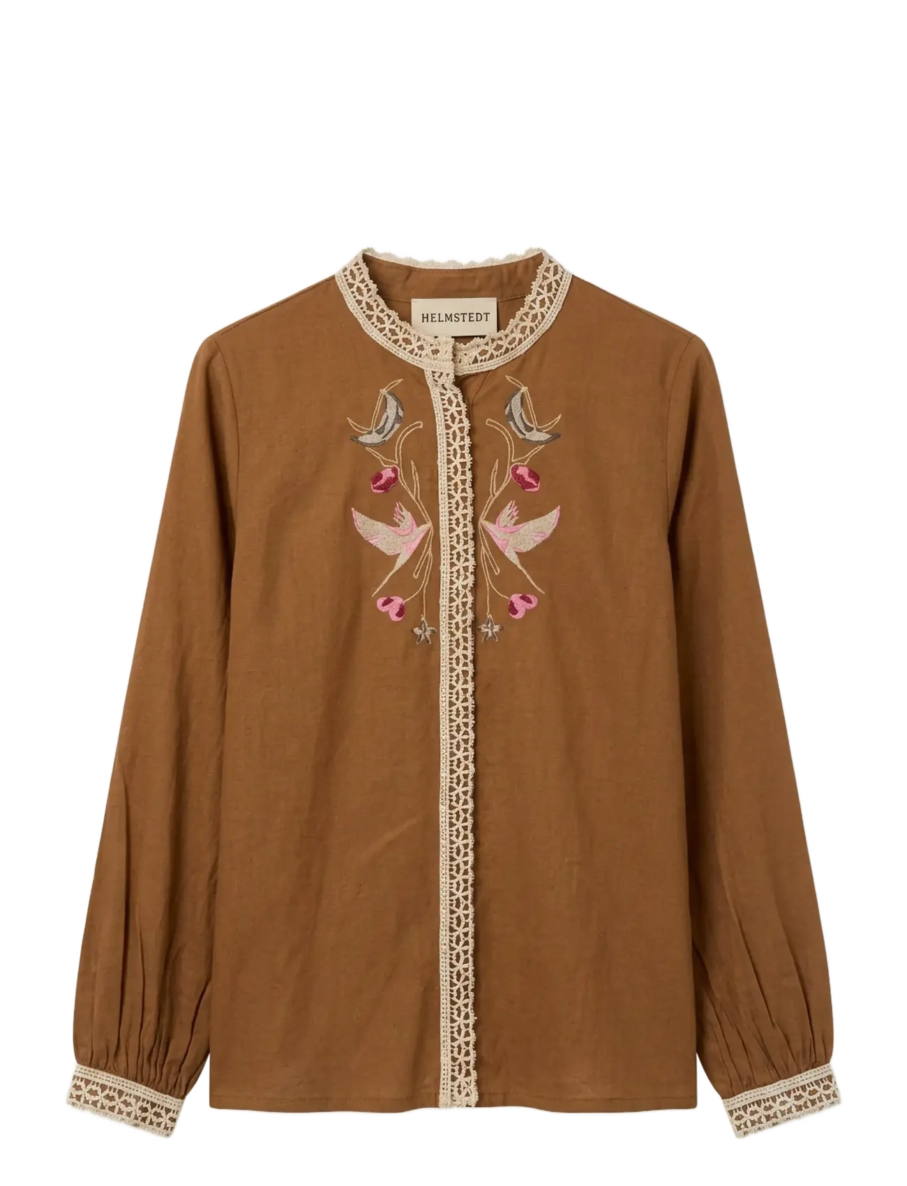 Helmstedt - Linea Blouse - langärmlige hemden - honey brown - 1