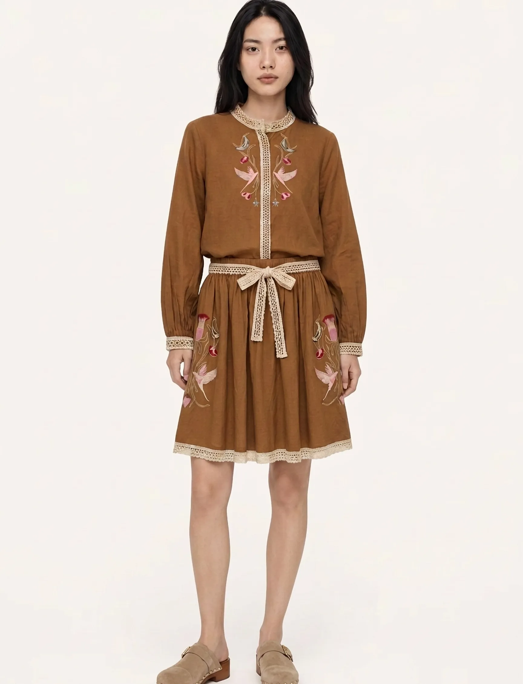 Helmstedt - Linea Blouse - langärmlige hemden - honey brown - 3