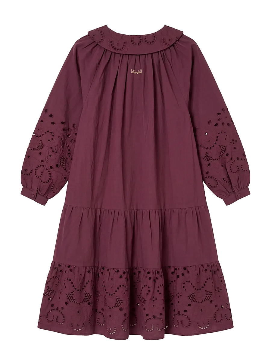 Helmstedt - Kiana Dress - midiklänningar - wine - 2