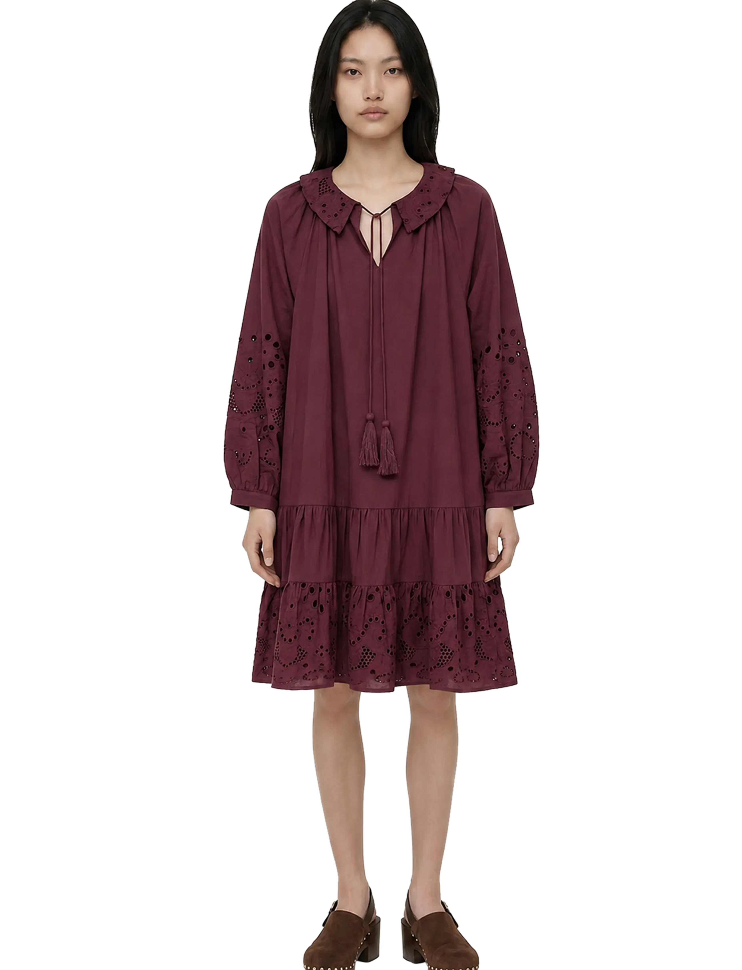 Helmstedt Kiana Dress - Midiklänningar - WINE / burgundy