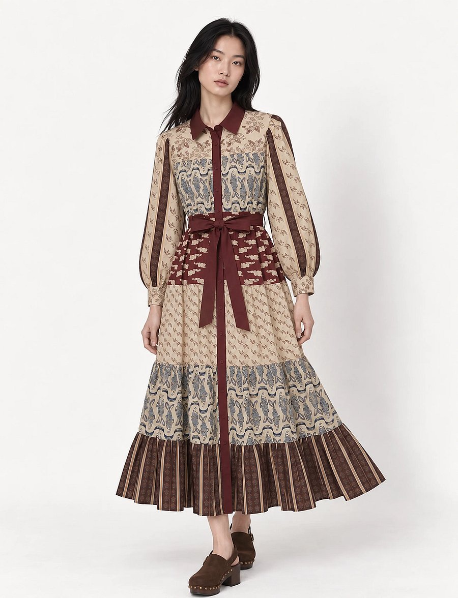 Helmstedt - Iben Dress - skjortekjoler - patchwork of dreams - 0