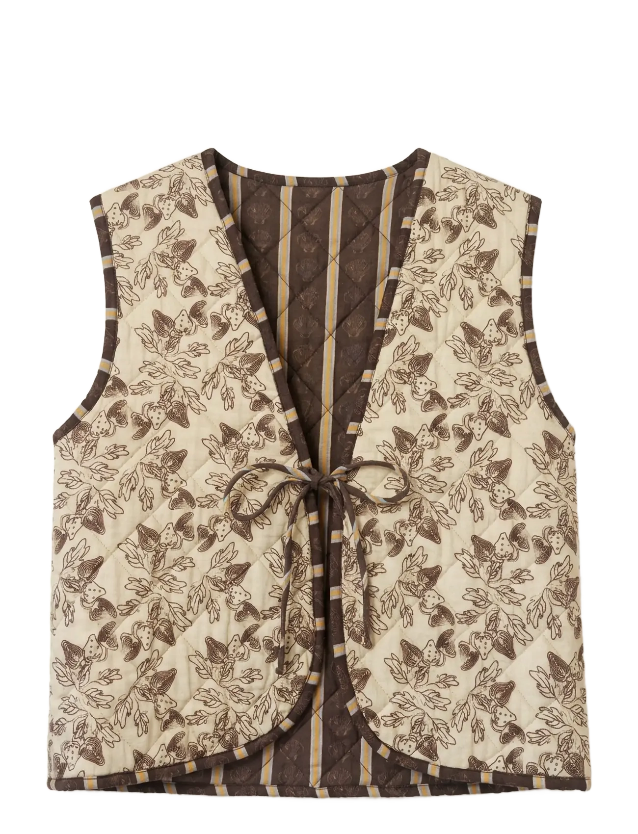 Helmstedt Frida Reversible Vest - Everyday Style - PATCHWORK OF DREAMS / brown