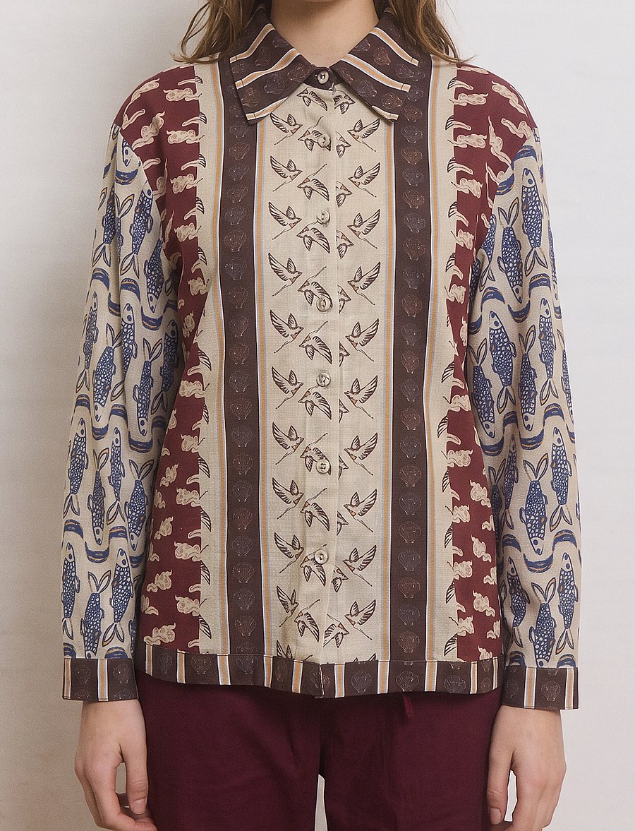 Helmstedt - Karla Shirt - långärmade skjortor - patchwork of dreams - 3