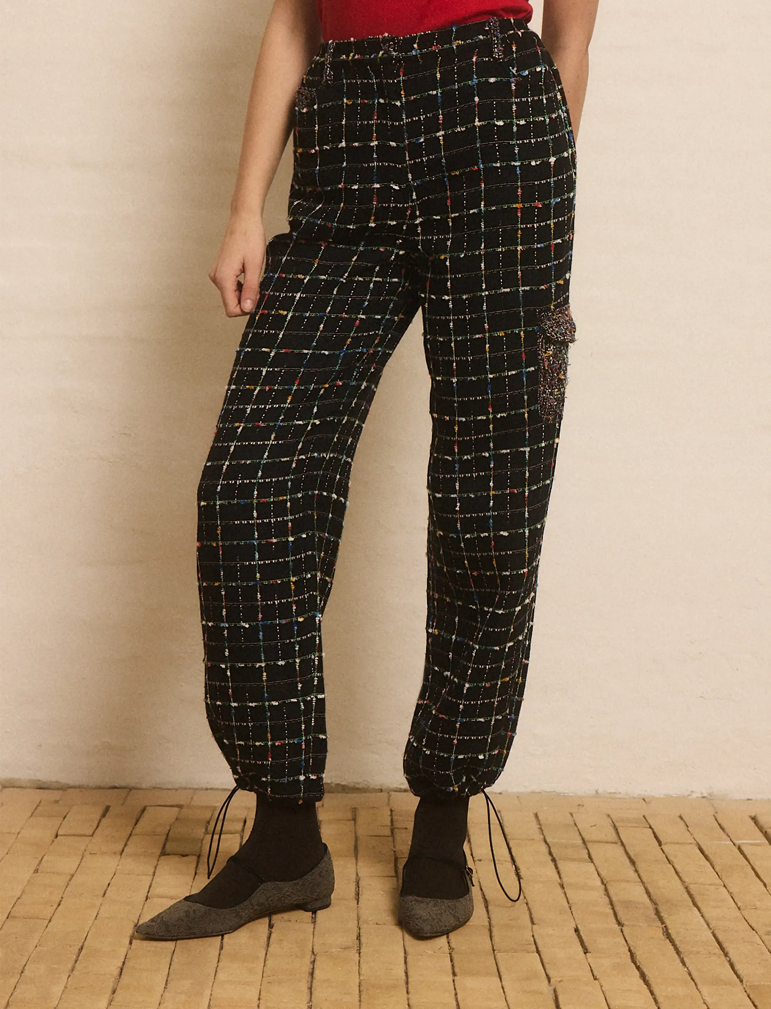 Helmstedt - Karla Pants - cargo pants - black bouclÉ - 4