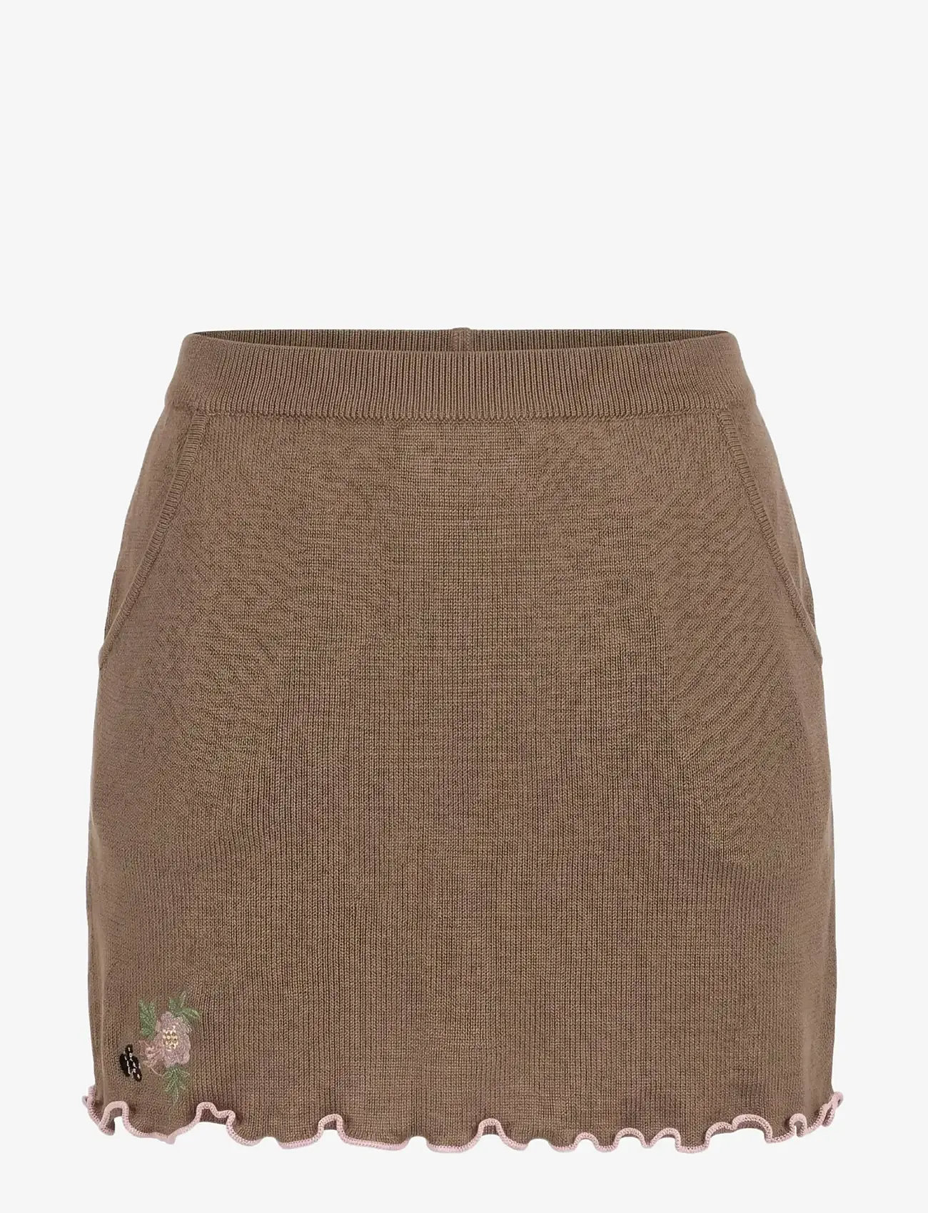 Helmstedt - Babara Skirt - kootud seelikud - nougat creme - 0
