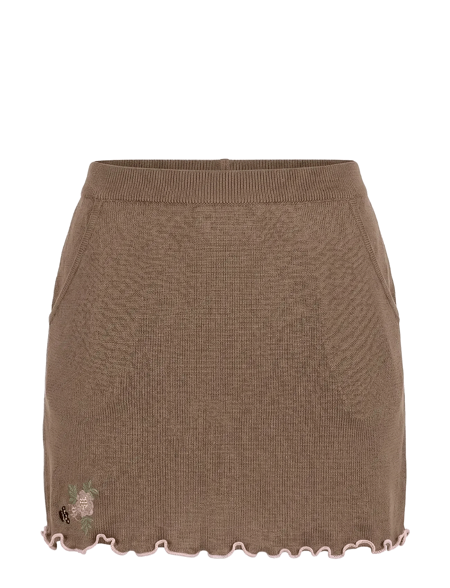Helmstedt - Babara Skirt - stickade kjolar - nougat creme - 0