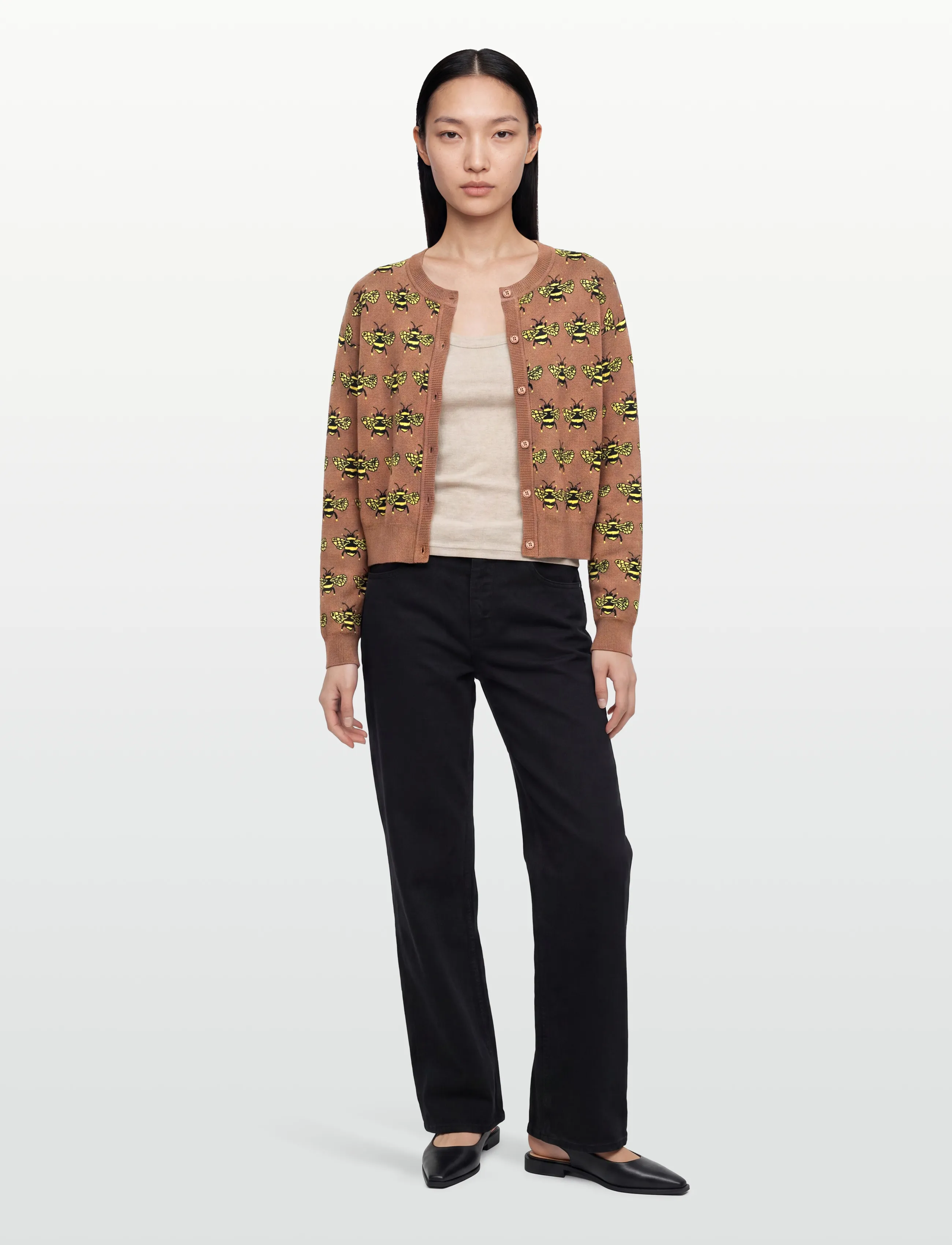 Helmstedt Lilly Cardigan, XL, Brown, Strik > Cardigans, Dame