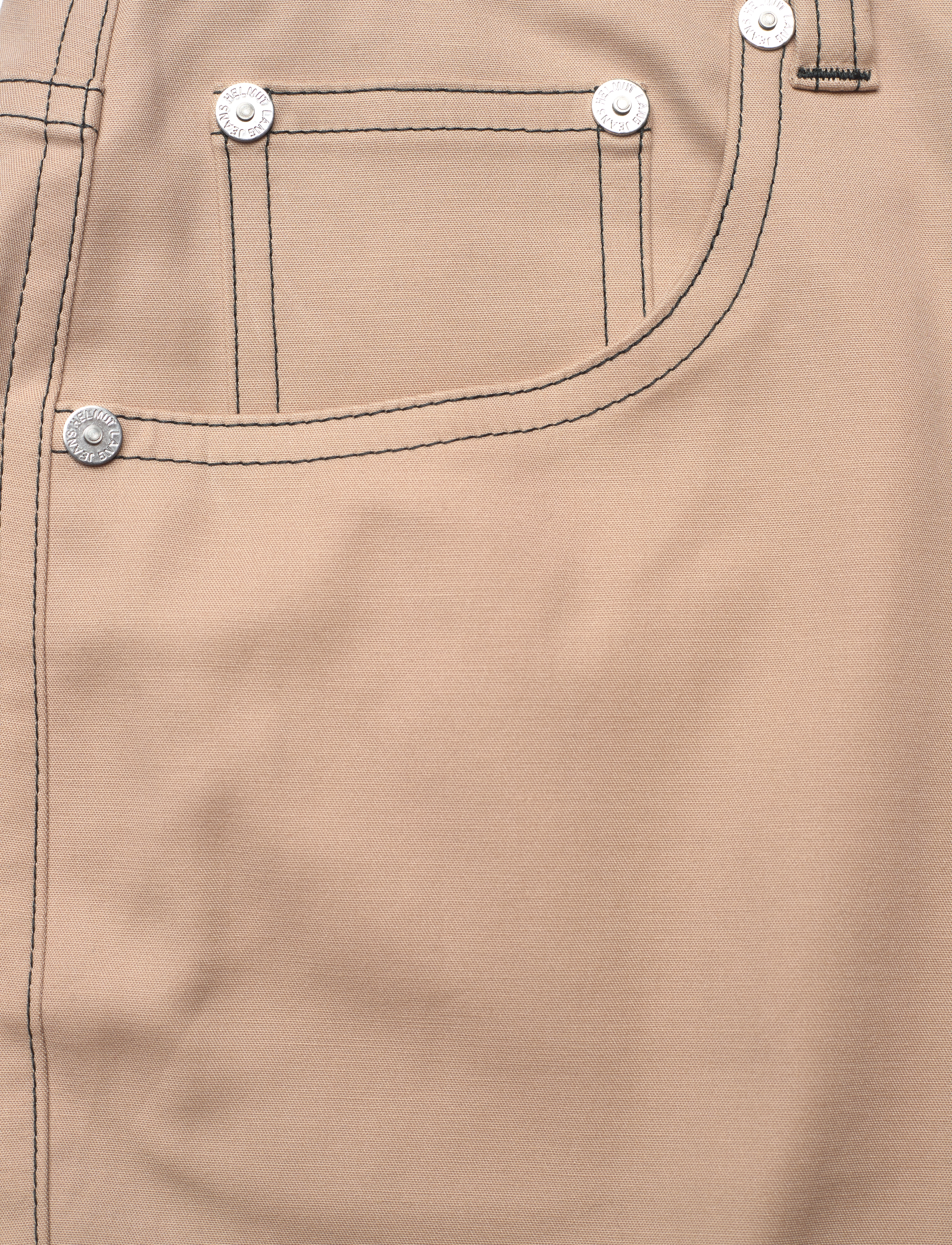 Helmut Lang - STR CTTN BOOTCUT.COT - alt laienevad teksad - sandstorm - 2