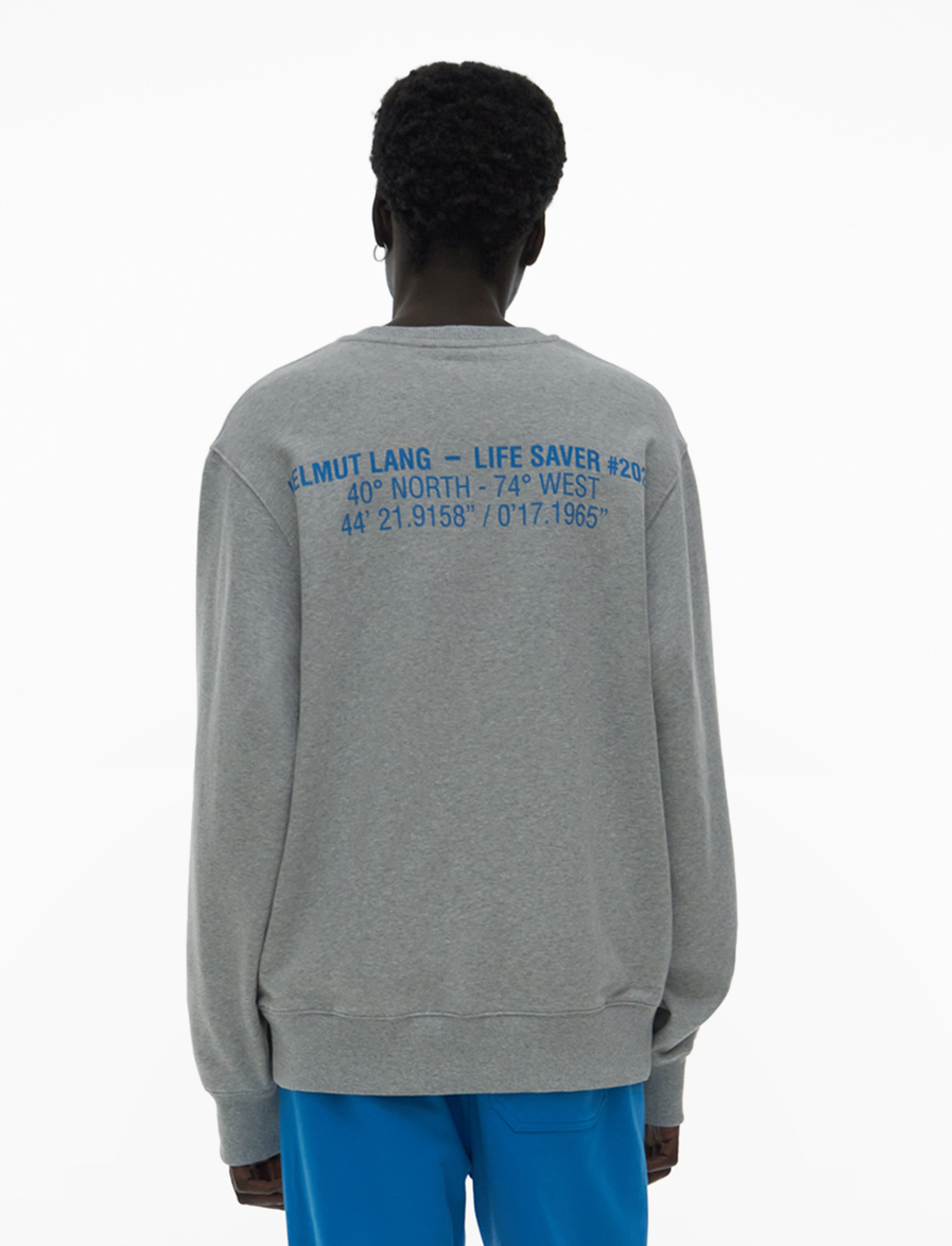 Helmut Lang - USO LANG CREW.USO LA - vapor heather - 3