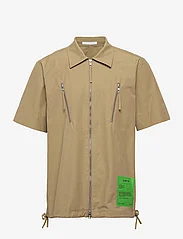 Helmut Lang - ZIP SHIRT.COTTON NYL - basic shirts - beige - 0