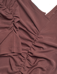 Helmut Lang - LS TWIST DRESS.CREPE - korte kjoler - chocolate - 2