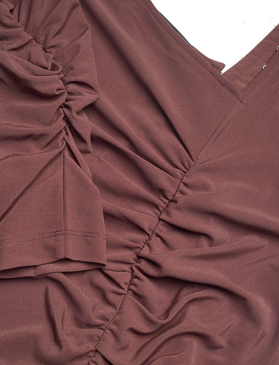 Helmut Lang - LS TWIST DRESS.CREPE - minikleidid - chocolate - 2
