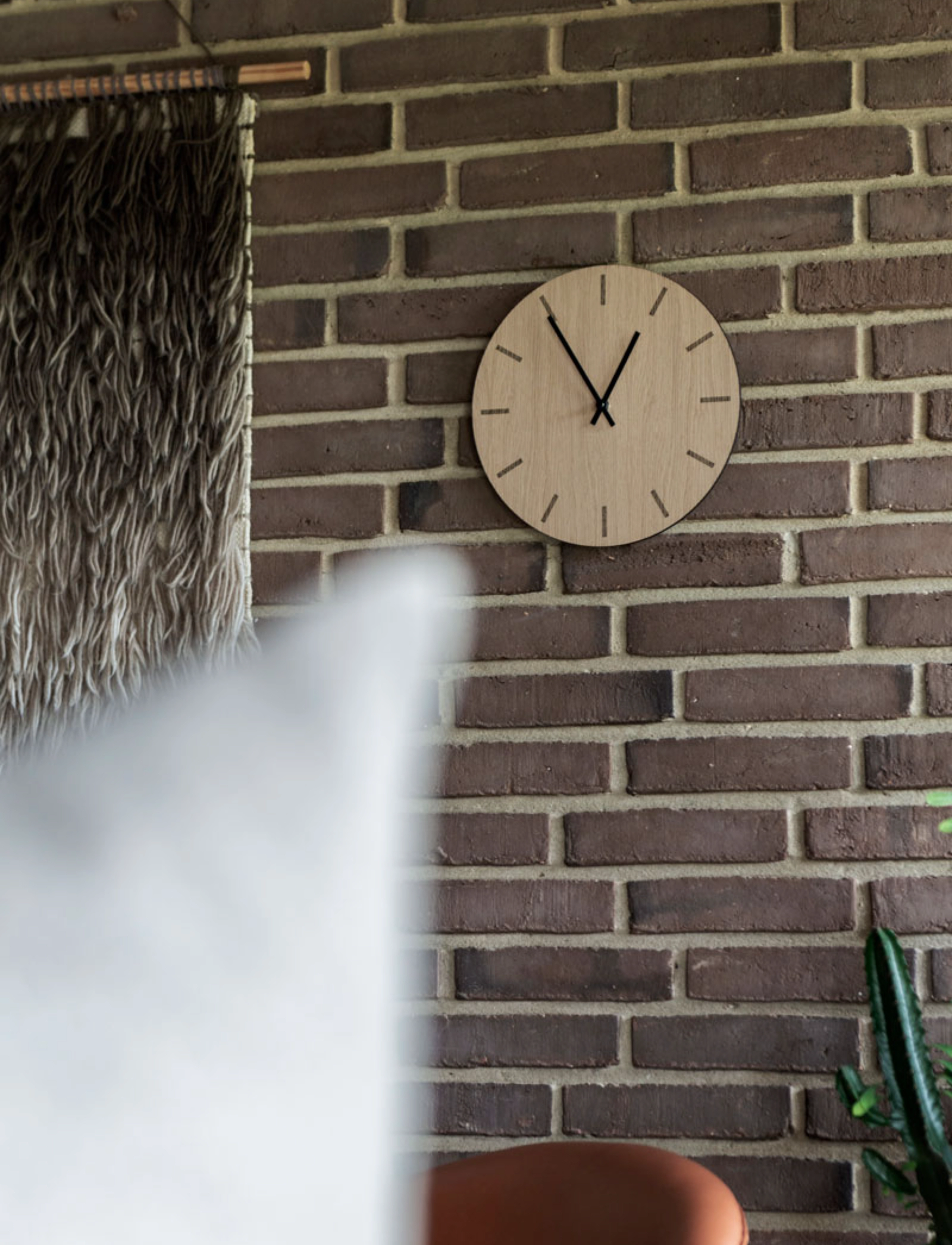Hemverk Light Oak, Ø 28 cm, Watches, Beige - Wall Clocks, Homeware