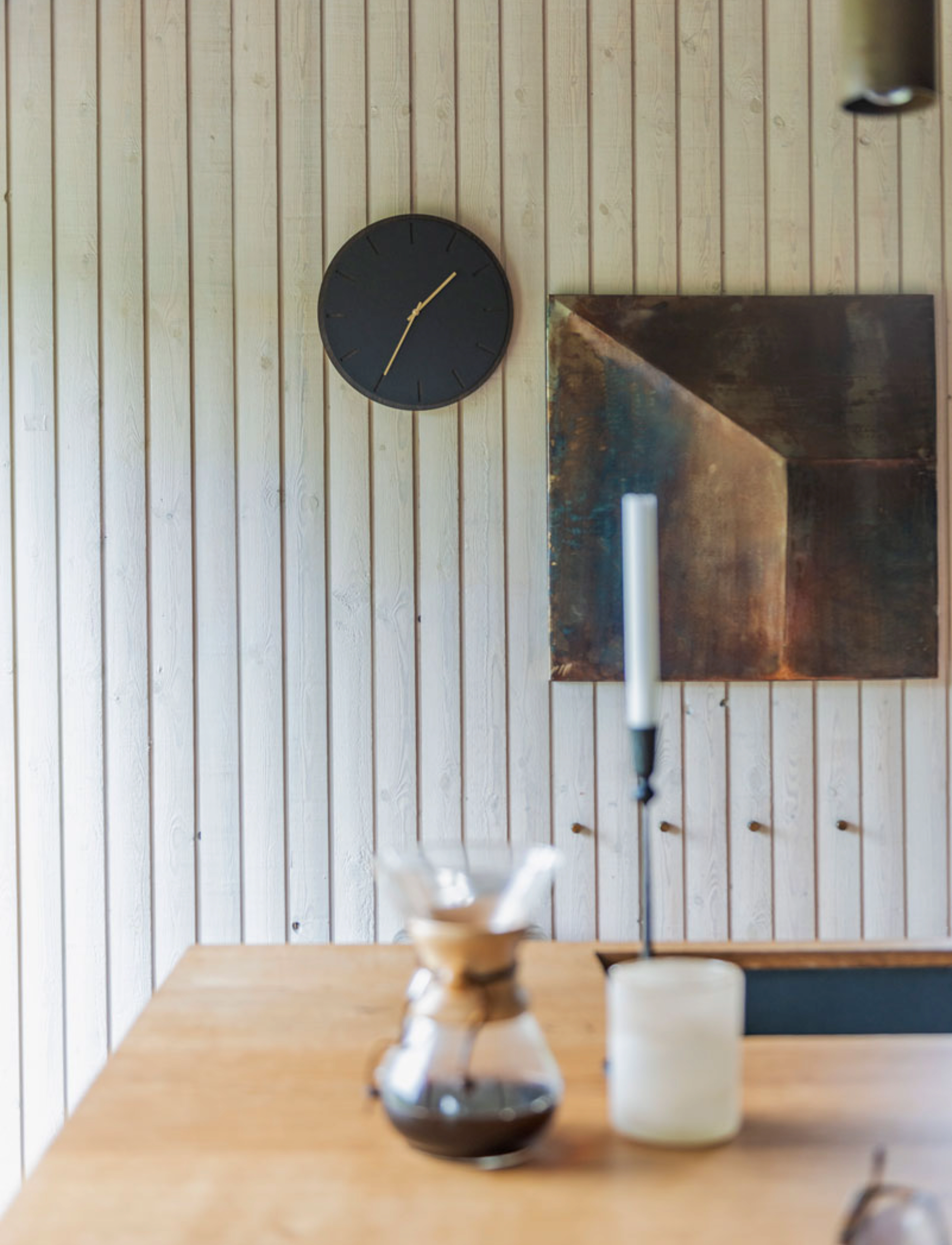 Hemverk Dark Oak Nero, Ø28, Watches, Schwarz - Wall Clocks, Homeware