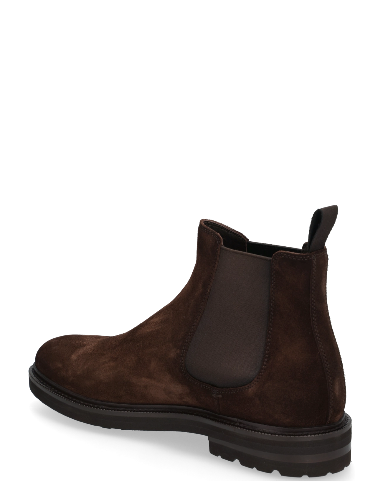 Henderson Baracco - 83502 - chelsea boots - suede espresso anticato - 1