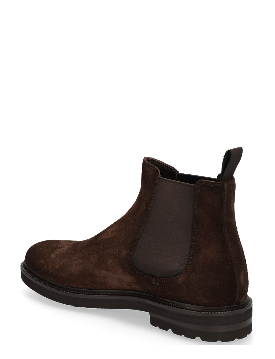 Henderson Baracco - 83502 - chelsea boots - suede espresso anticato - 1