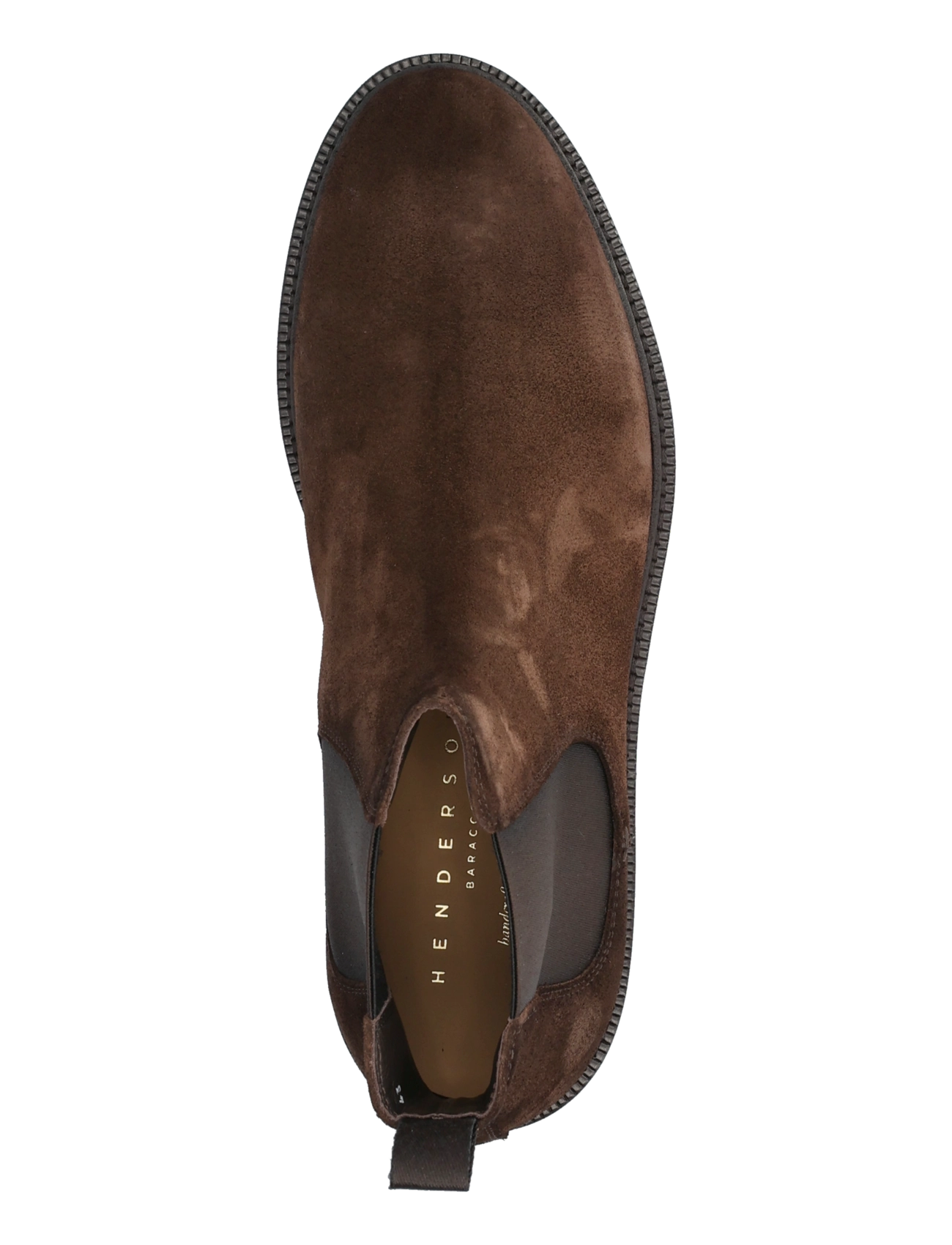 Henderson Baracco - 83502 - chelsea boots - suede espresso anticato - 3