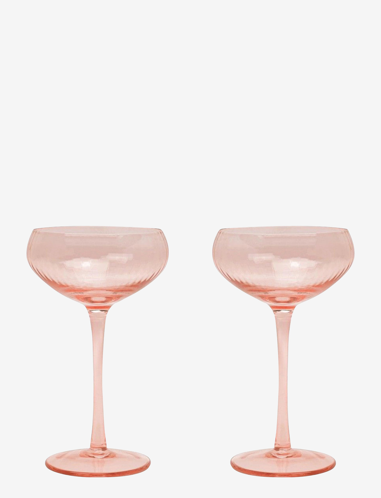 Here's How - Glas Coupe The Lou- Set om 2- Rosa - cocktail & martini glasses - pink - 1