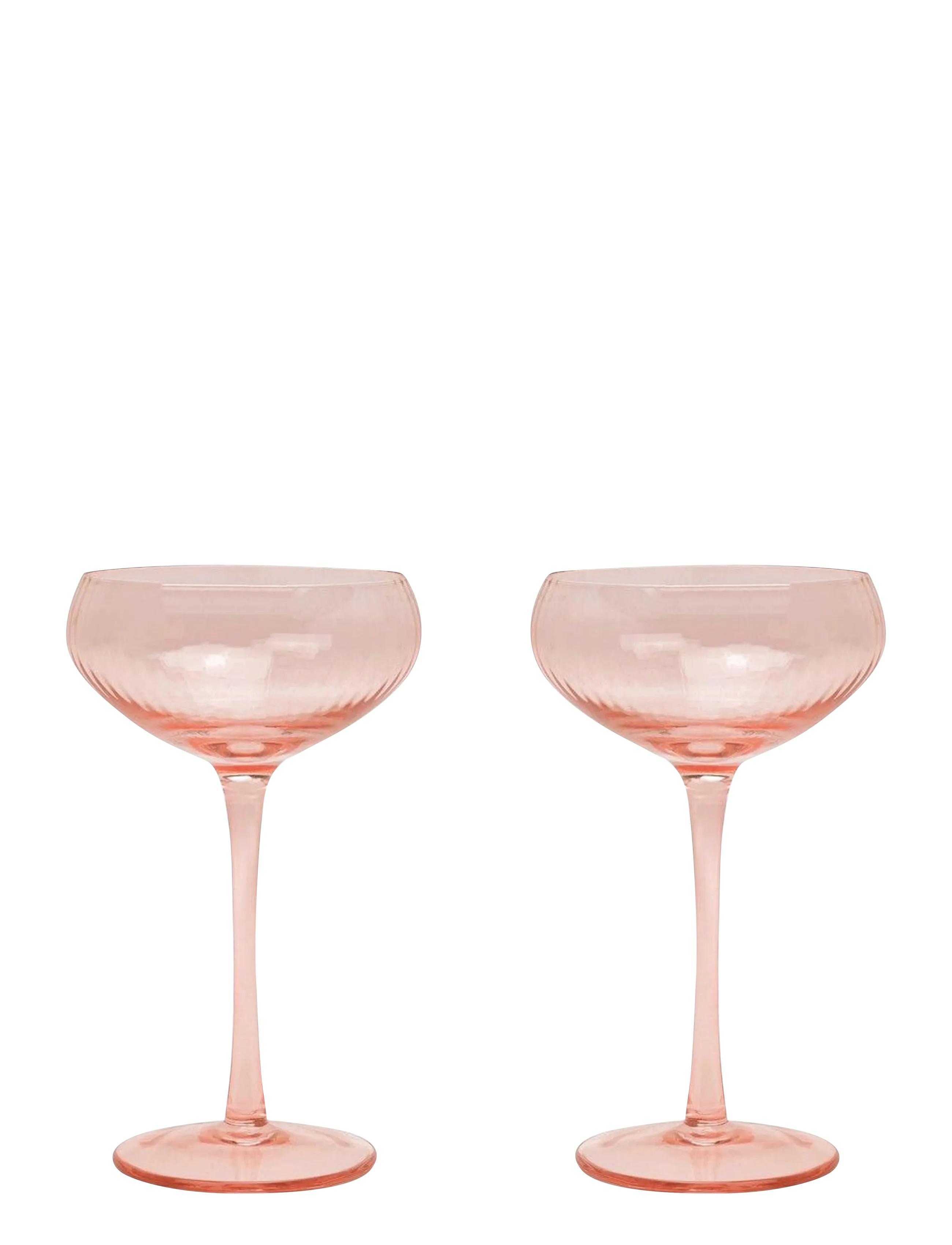 Here's How Glas Coupe The Lou- Set om 2- Rosa - Tableware - PINK / pink/rose
