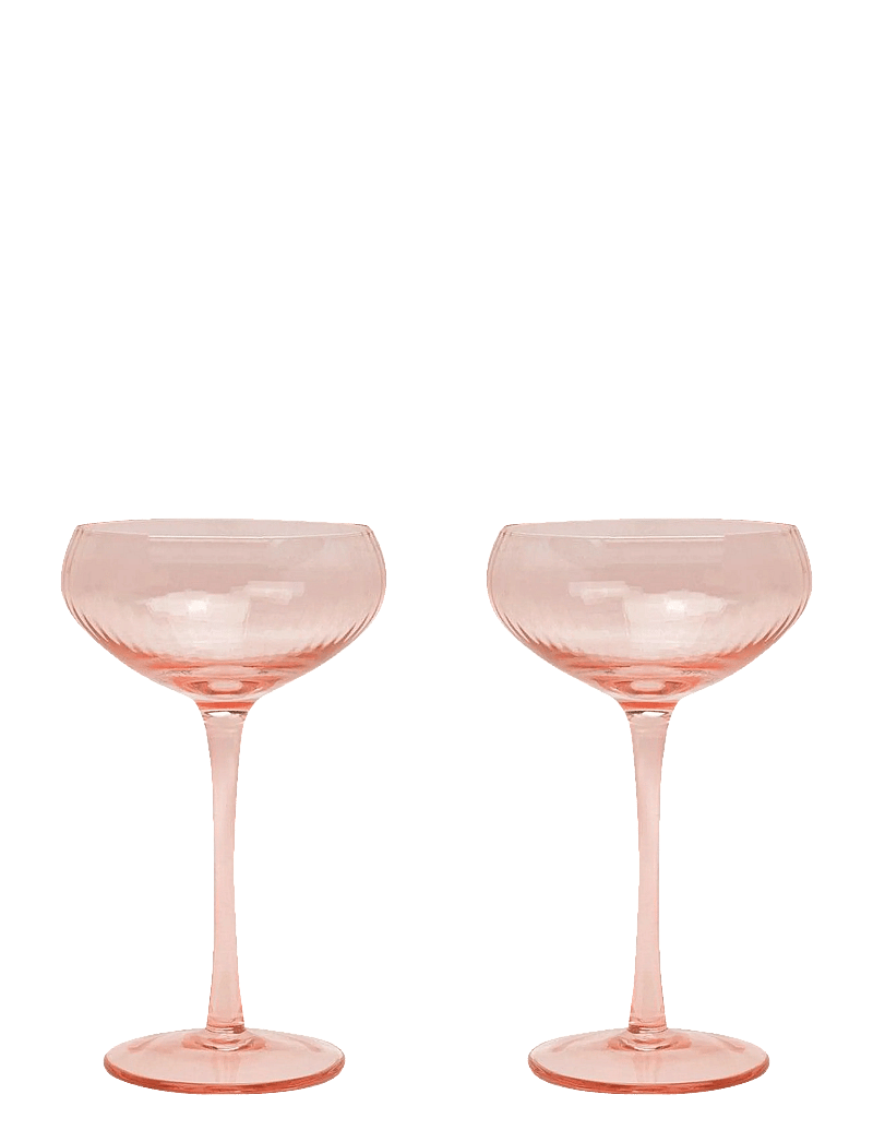 Here's How - Glas Coupe The Lou- Set om 2- Rosa - cocktail & longdrinkgläser - pink - 1