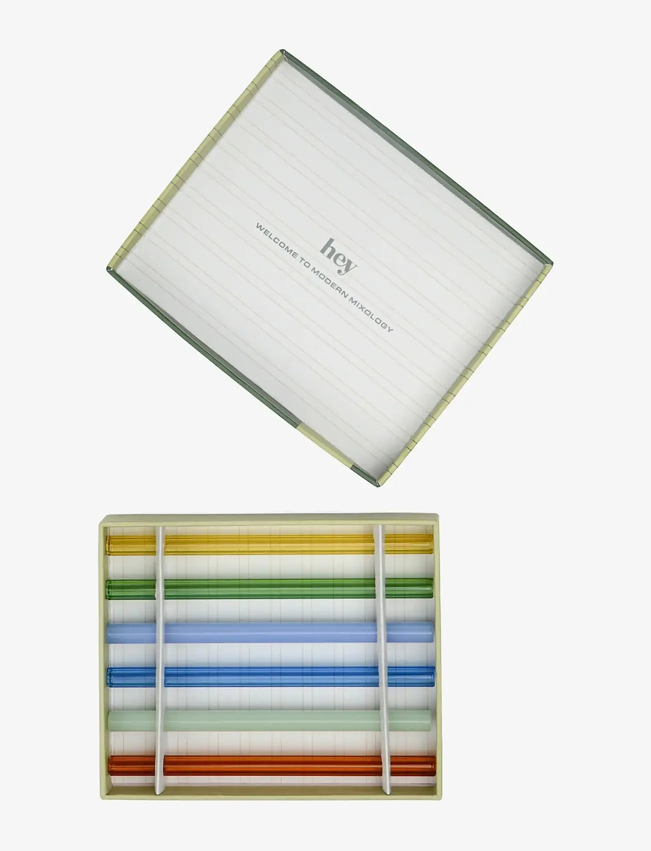 Here's How - Färgade Sugrör i glas The  Whistler- Set om 6 - multi-coloured - 2