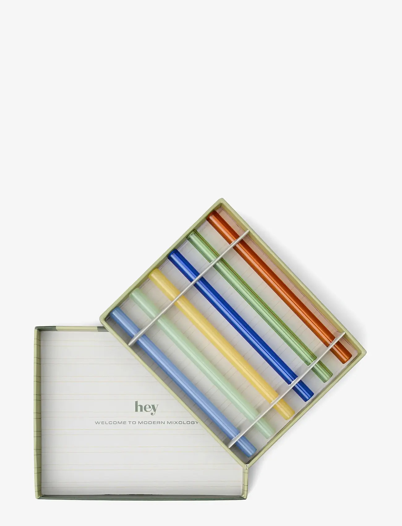 Here's How - Färgade Sugrör i glas The  Whistler- Set om 6 - multi-coloured - 3