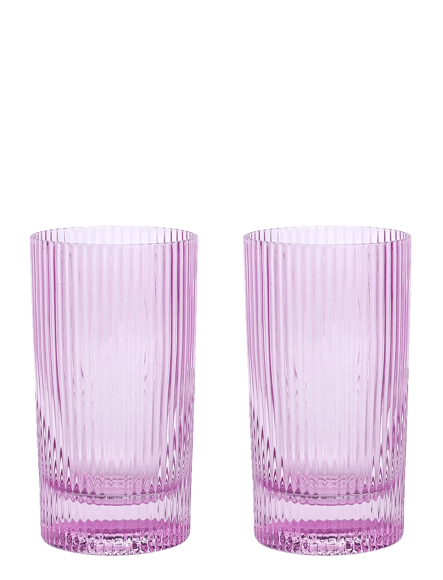 Here's How - Glas Highball The Stella - Set om 2- Lila - kokteili- ja martiiniklaasid - purple - 0