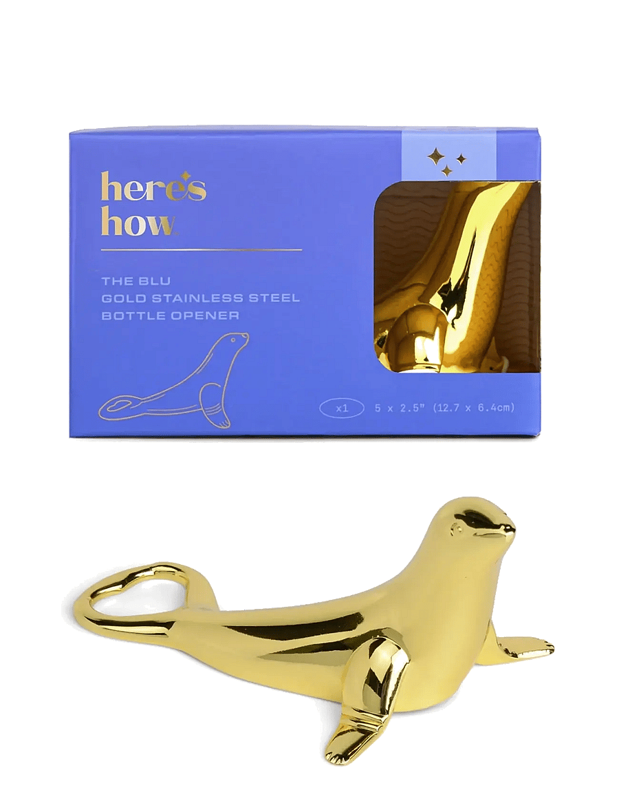 Here's How - Kapsylöppnare Säl The Blu - madalaimad hinnad - gold - 1