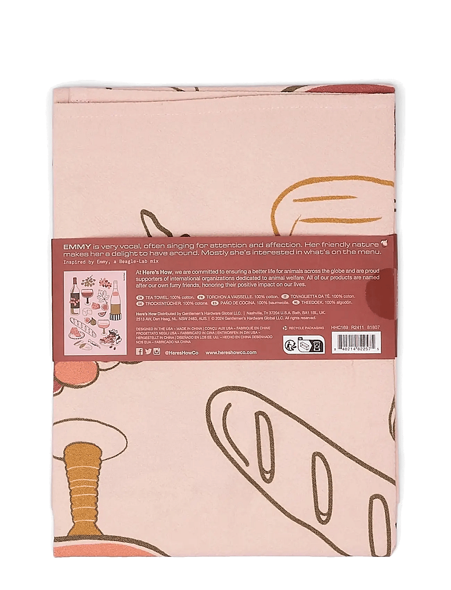Here's How - Kökshandduk Emmy - Wine - die niedrigsten preise - multi-coloured - 2