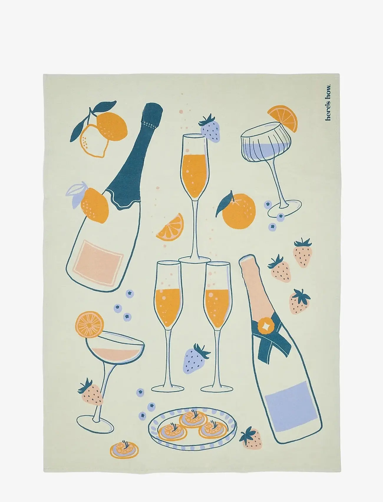 Here's How - Kökshandduk Emmy - Celebration - tea towels - multi-coloured - 1