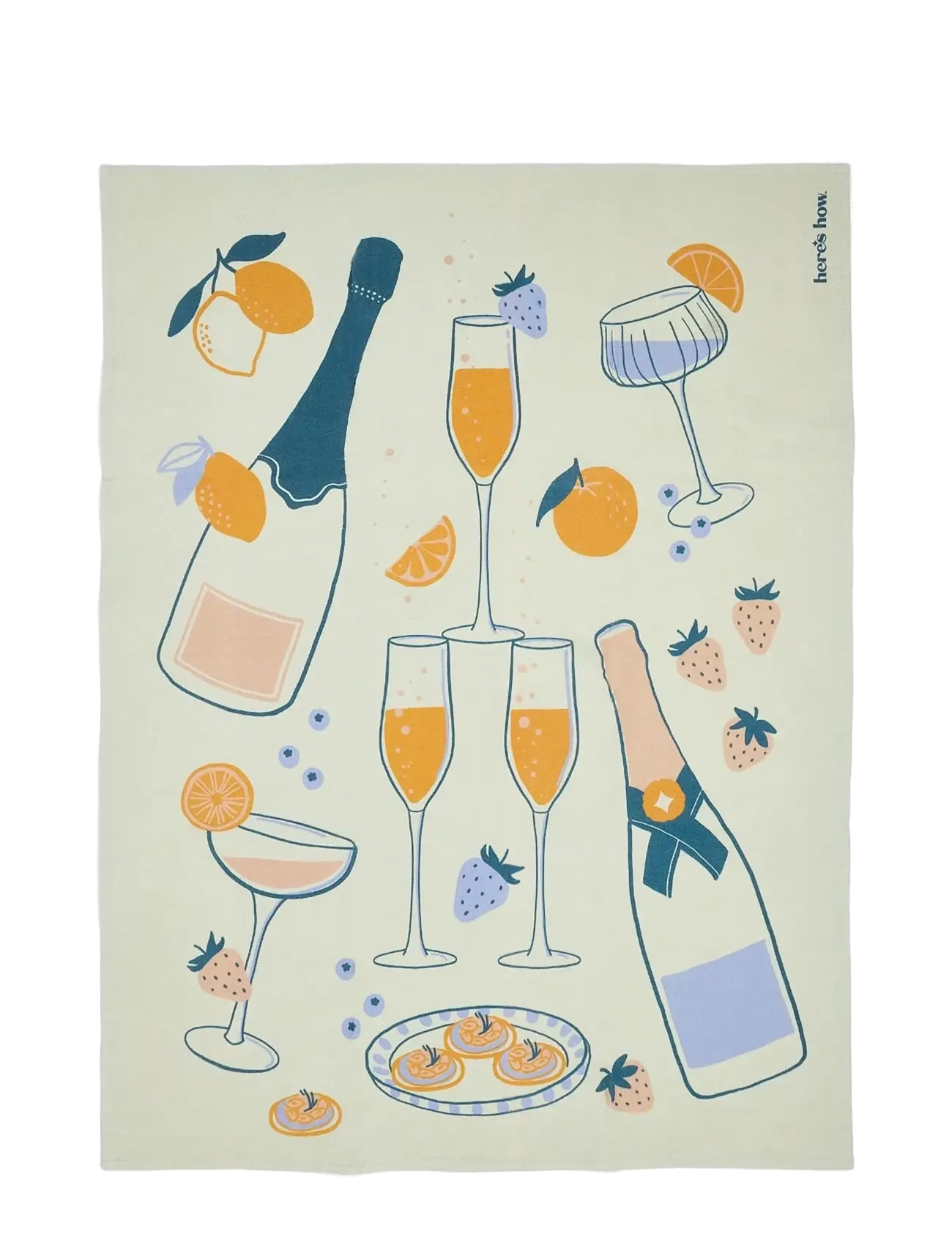 Here's How - Kökshandduk Emmy - Celebration - tea towels - multi-coloured - 1