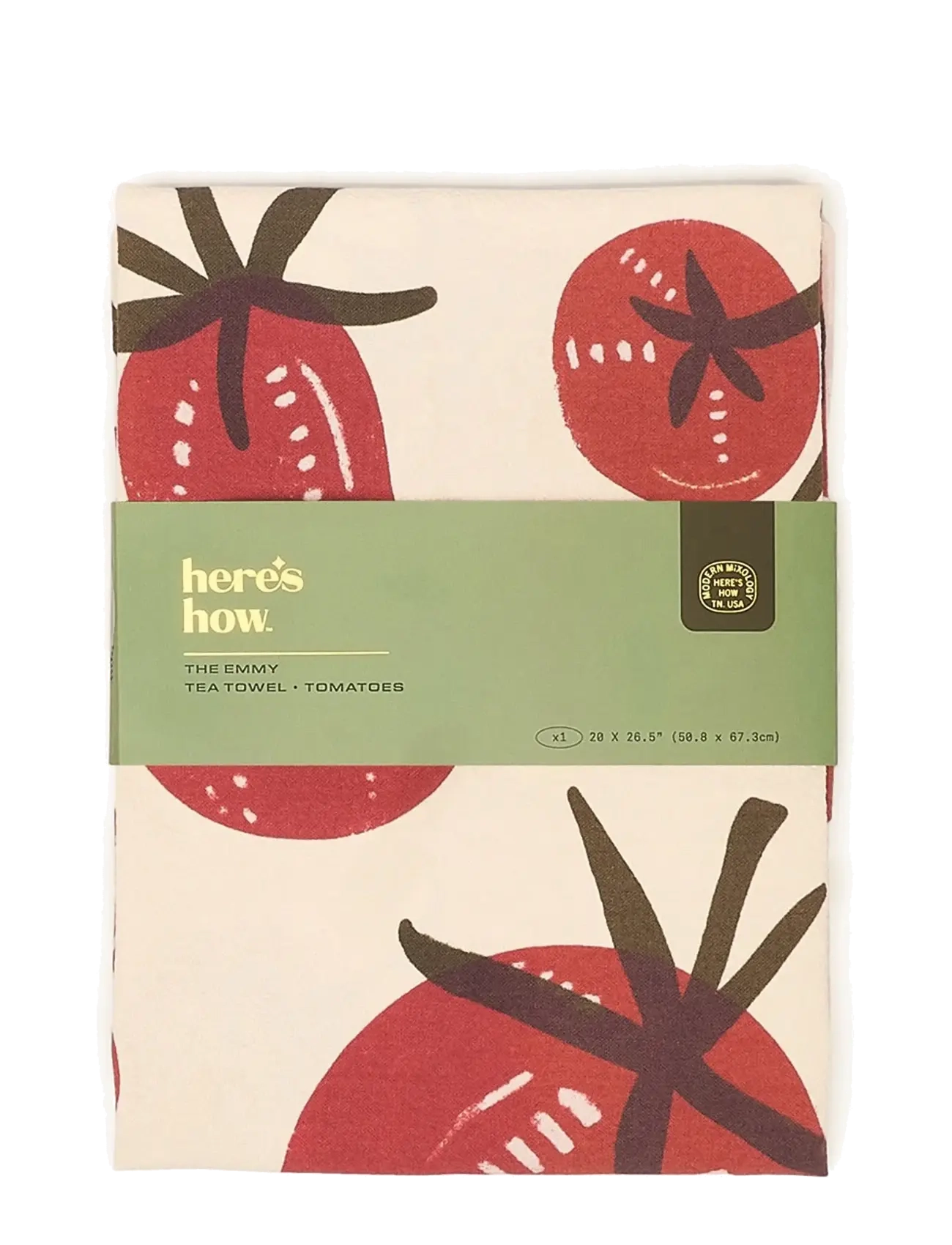 Here's How Kökshandduk Emmy Tomatoes, One Size, Kitchen Textiles, Mehrfarbig/gemustert - Towels, Homeware