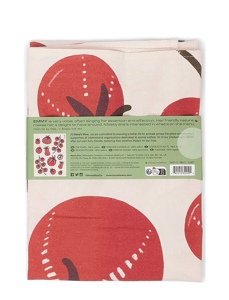 Here's How - Kökshandduk Emmy - Tomatoes - die niedrigsten preise - red - 2