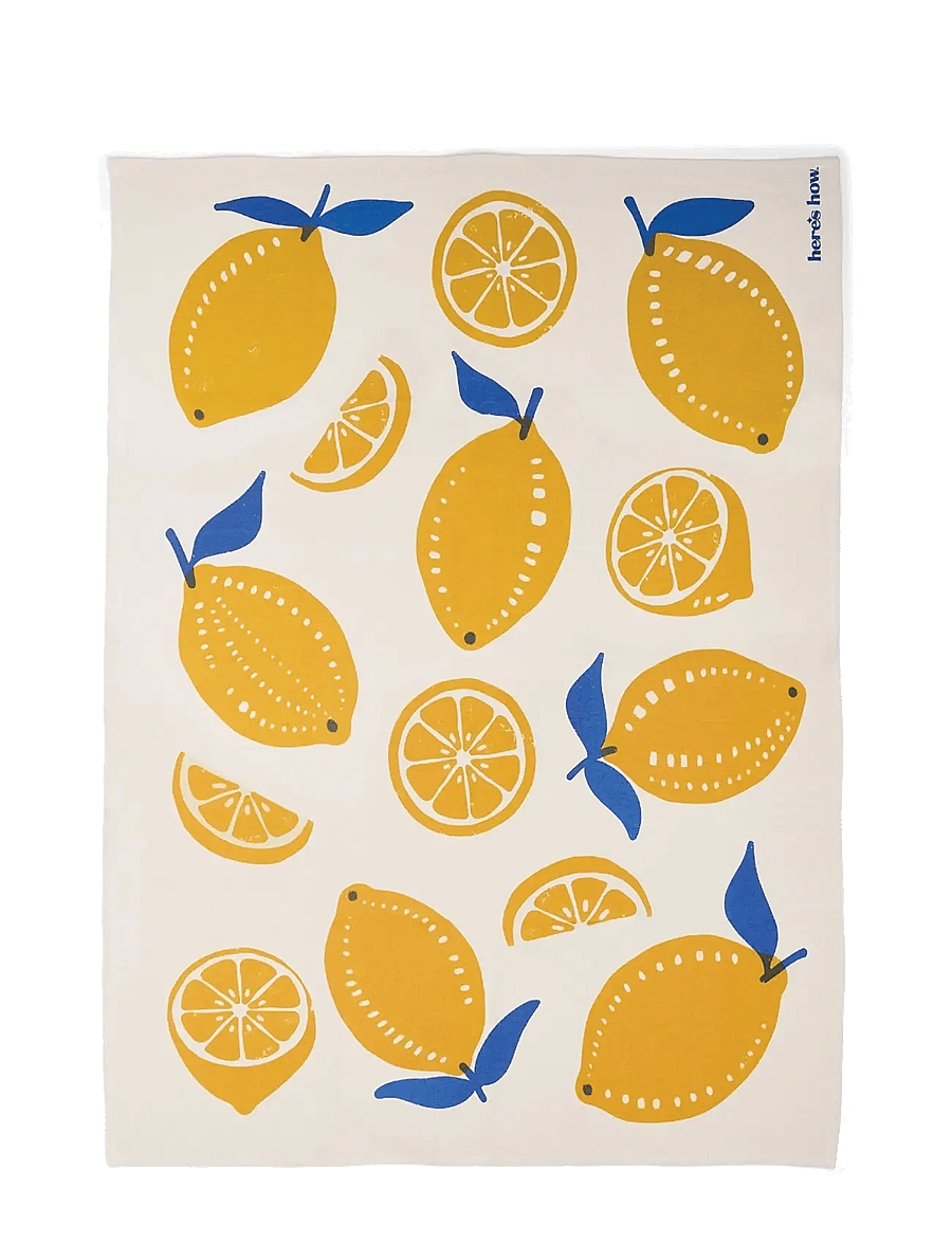 Here's How - Kökshandduk Emmy- Lemons - die niedrigsten preise - yellow - 1