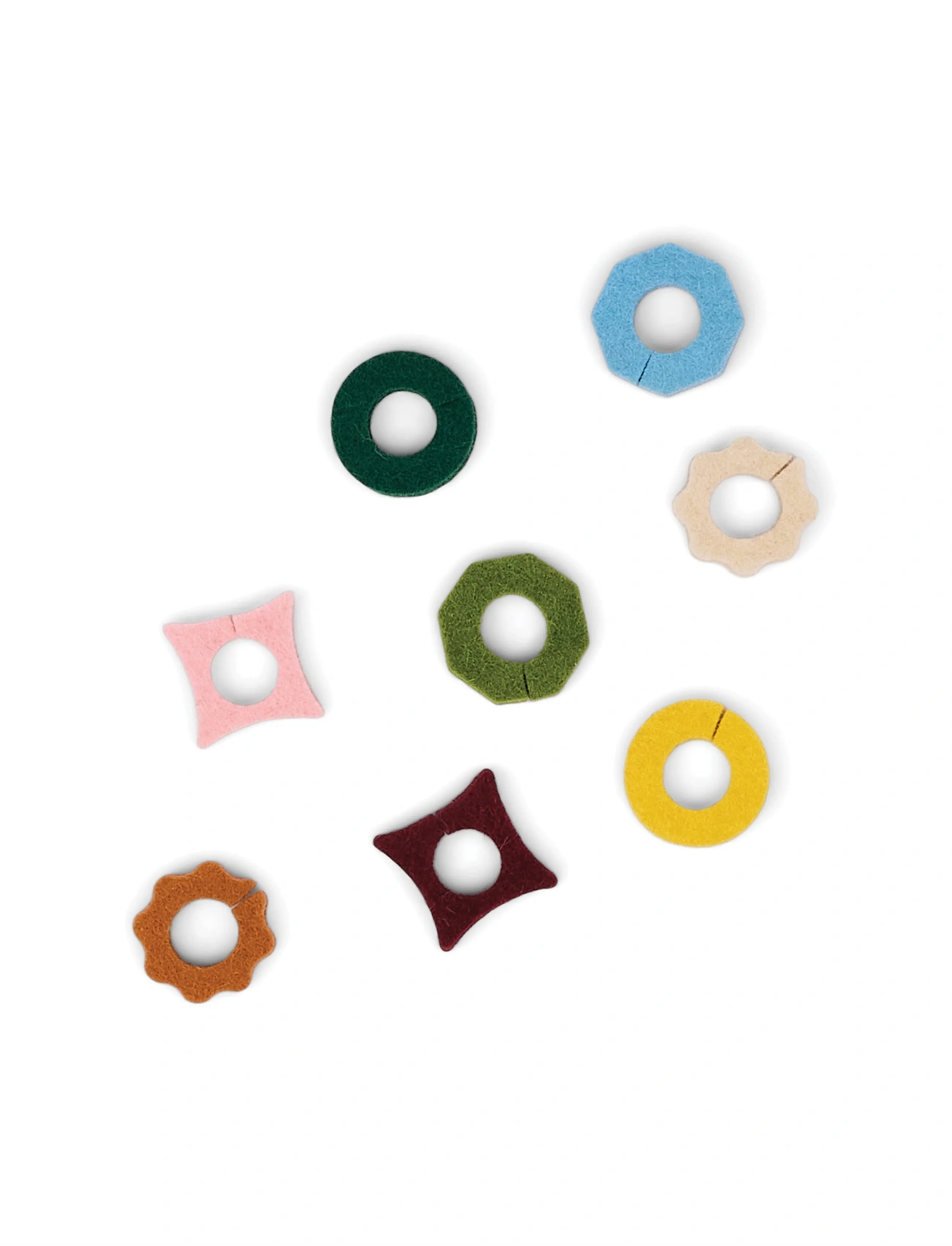 Here's How Glasmarkörer I Filt The Linke - Set Med 8 - Neutrala, One Size, Multi/patterned, Tilbehør Til Drinks Og Barer > Shakere Og Cocktailredskabe