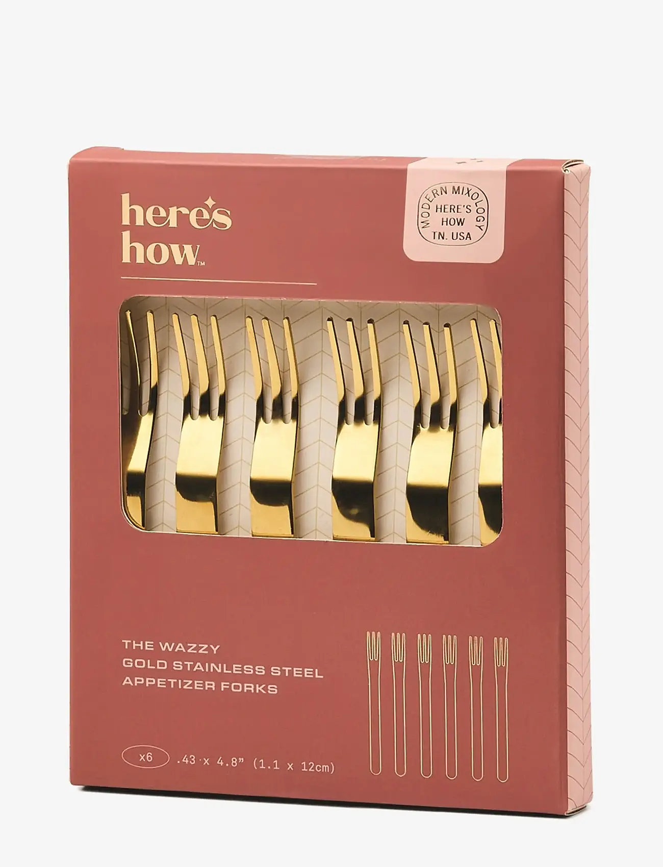 Here's How - Tilltuggsgafflar The Wazzy - forks - gold - 1