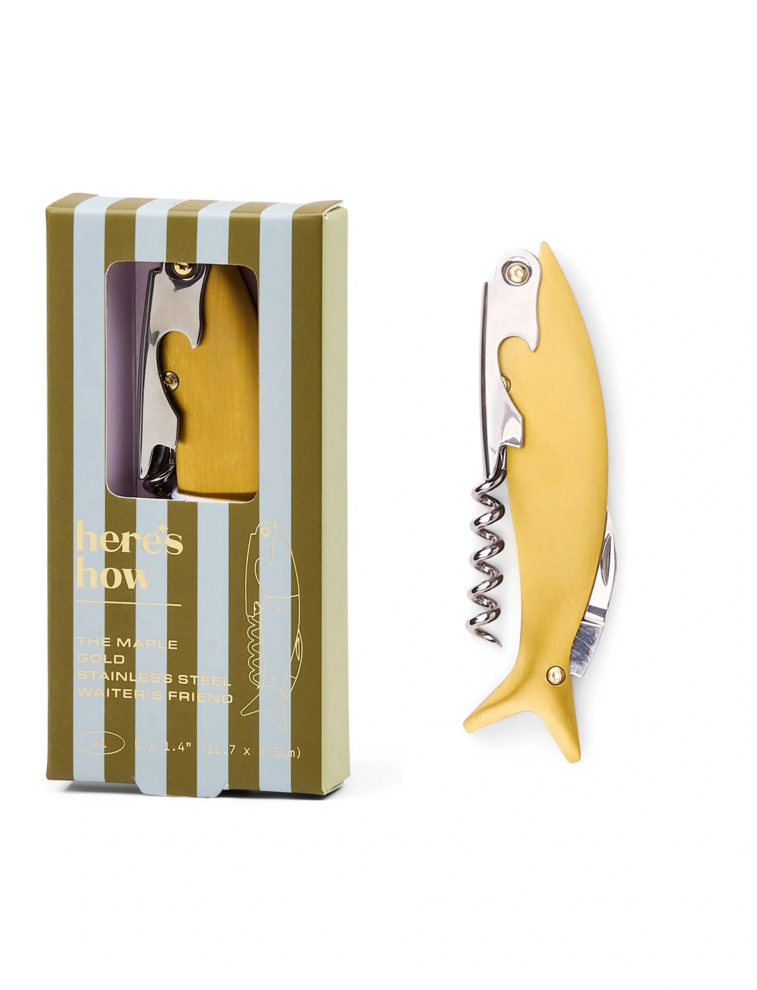 Here's How Vinöppnare Guldfärgad The Maple, One Size, Drink & Bar Accessories, Gelb - Bottle Openers Wine Stoppers, Homeware