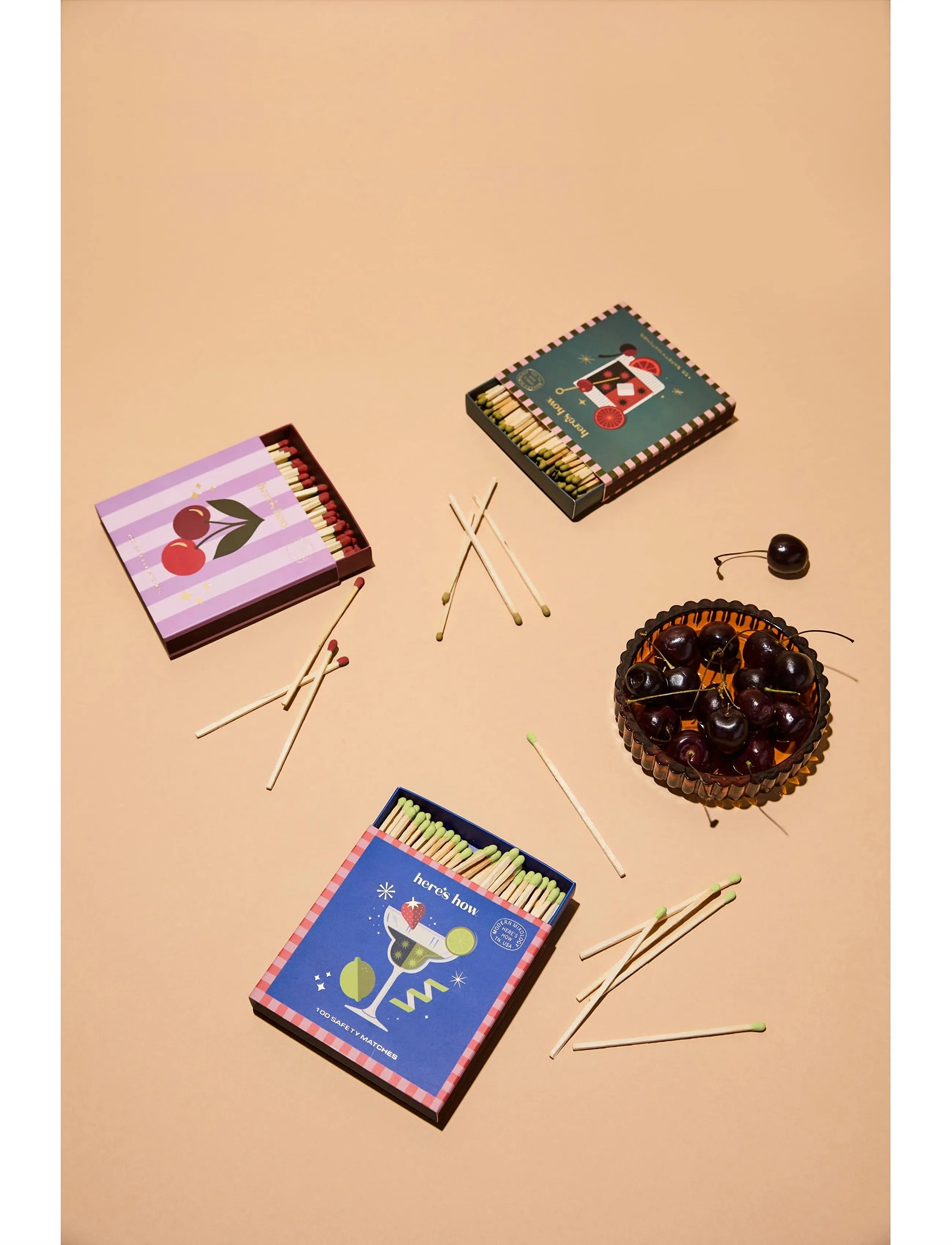 Here's How Tändstickor Margarita, One Size, Lighting, Blau - Lighting Accessories, Homeware