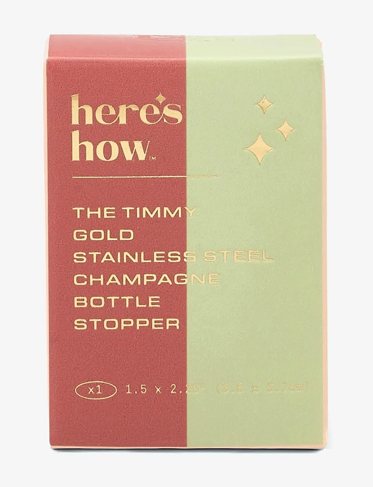 Here's How - Champagne Stopper The timmy - bottle openers & wine stoppers - gold - 3