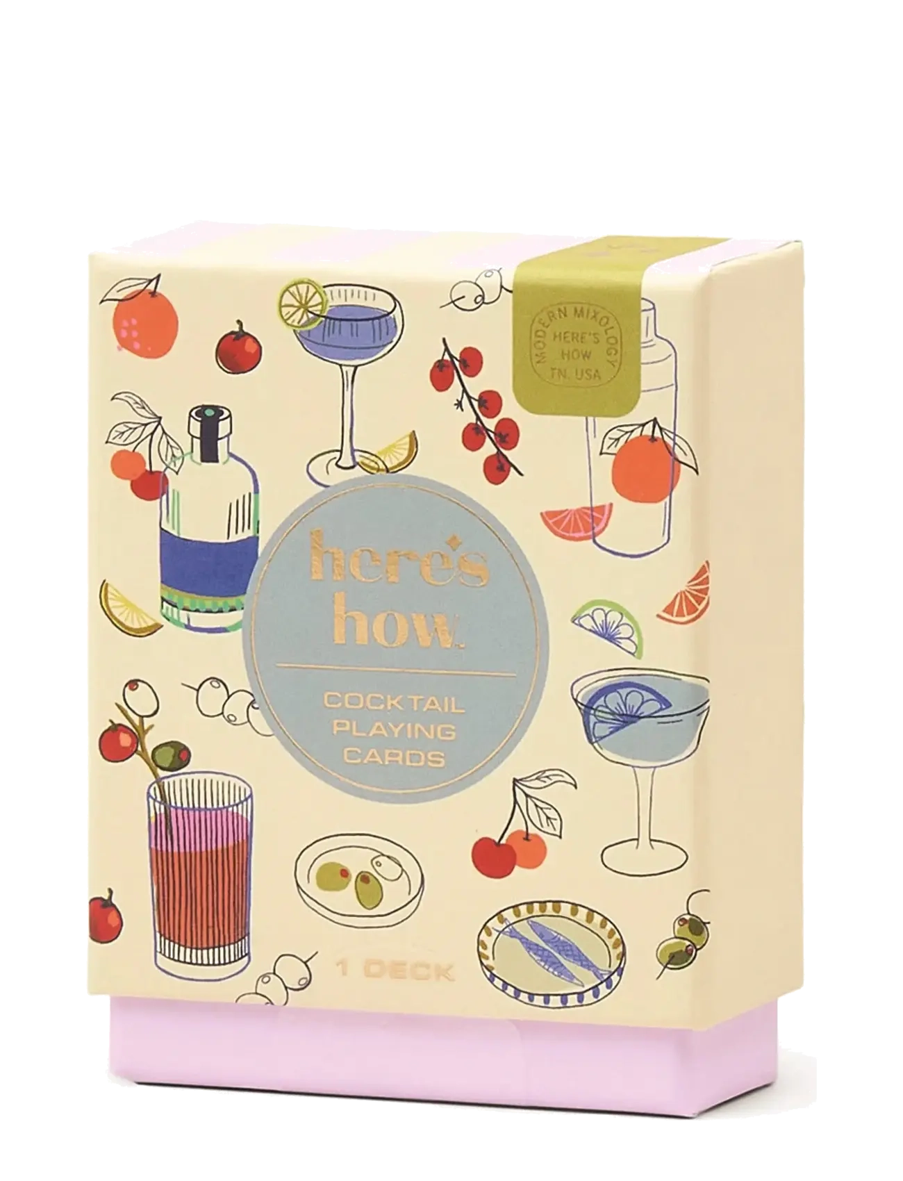 Here's How Spelkort Cocktail - Sisustus - MULTI-COLOURED / multi