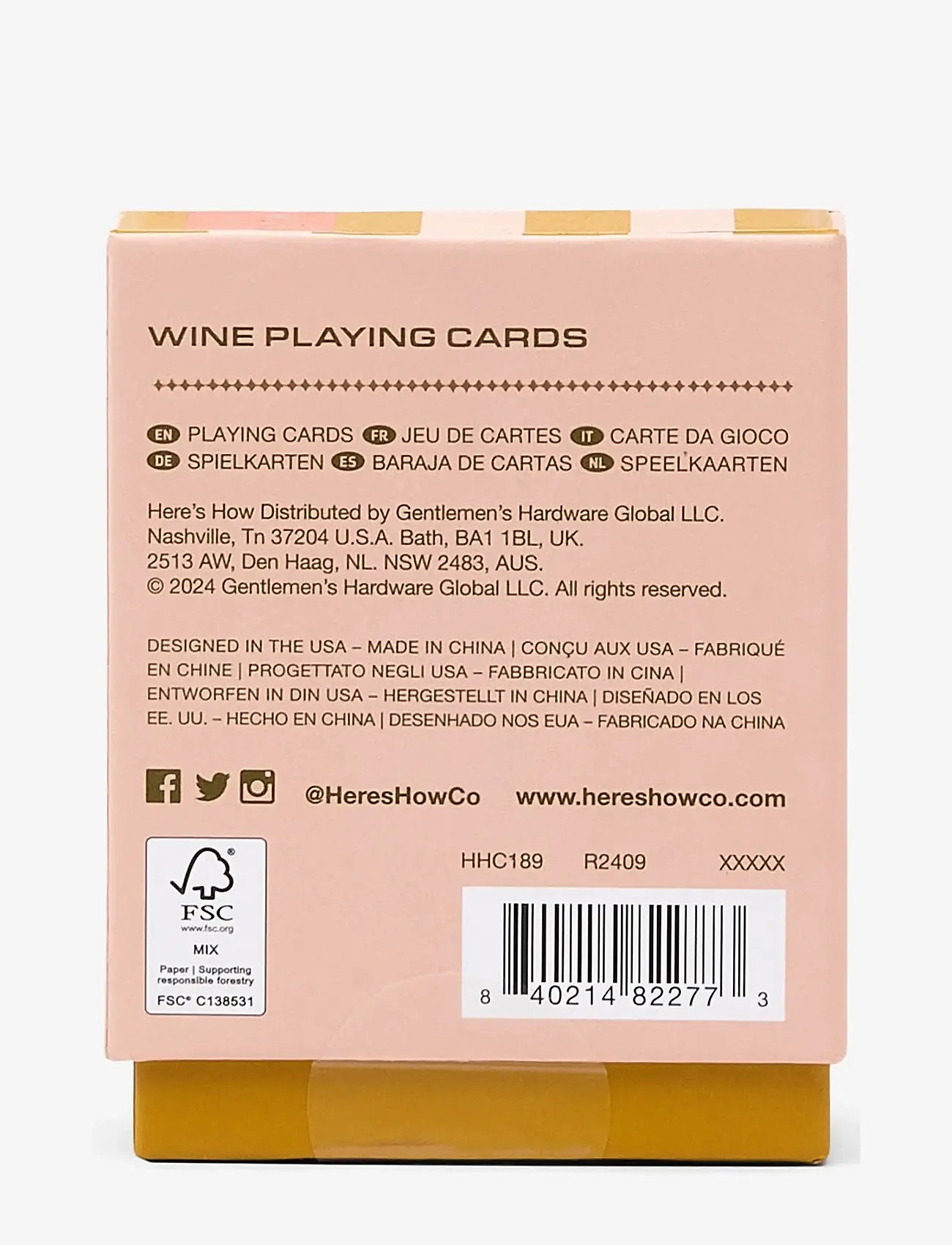 Here's How - Spelkort Wine - games & puzzles - multi-coloured - 2