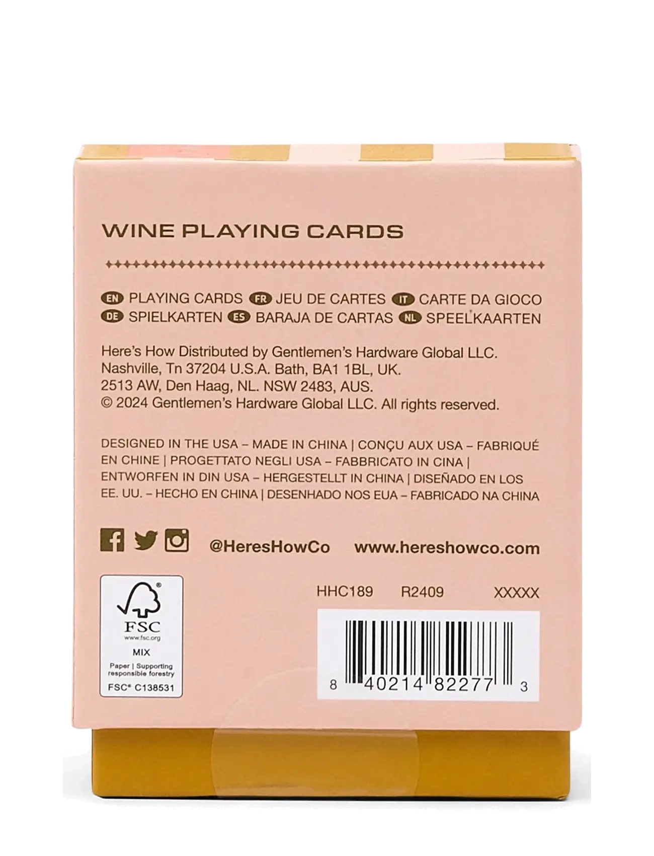 Here's How - Spelkort Wine - spil & puslespil - multi-coloured - 2