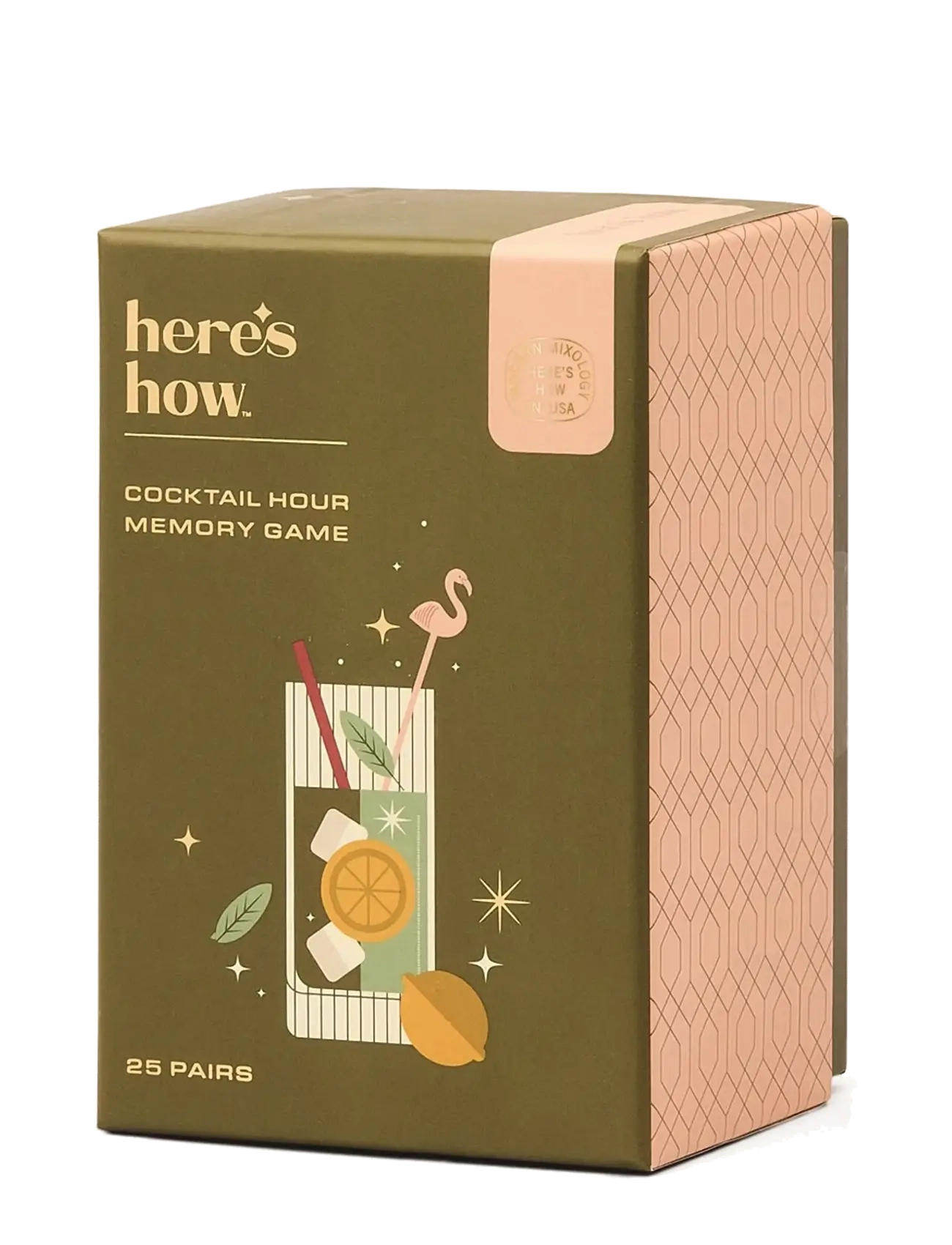 Here's How Memoryspel Cocktail - Sisustus - MULTI-COLOURED / khaki/green
