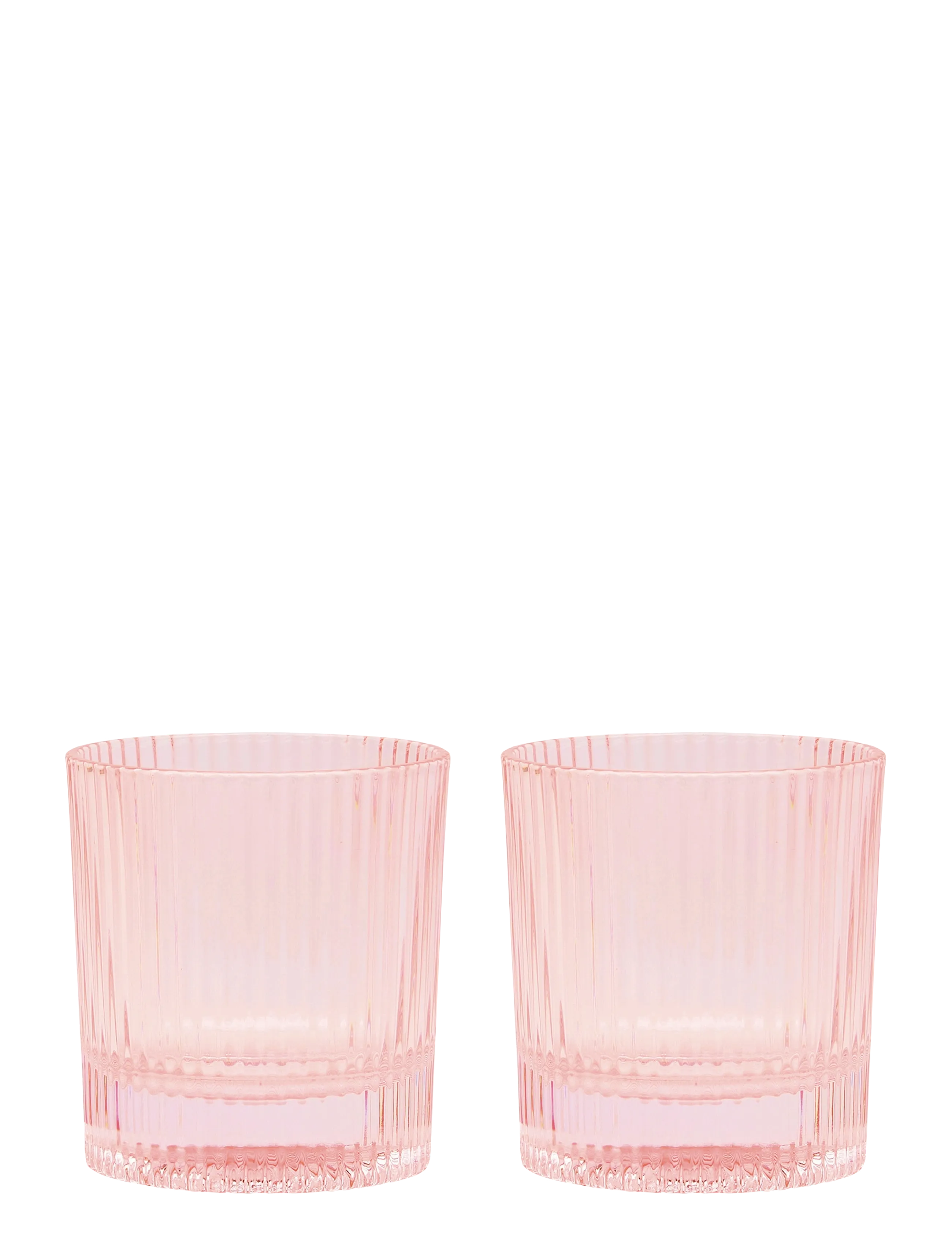 Here's How Glas Lowball The Scout - Set om 2- Rosa - Glas - PINK / pink/rose
