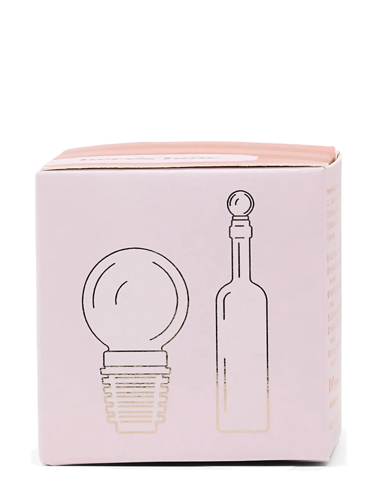 Here's How - Flaskpropp i Glas Moony - Rouge - bottle openers & wine stoppers - red - 1